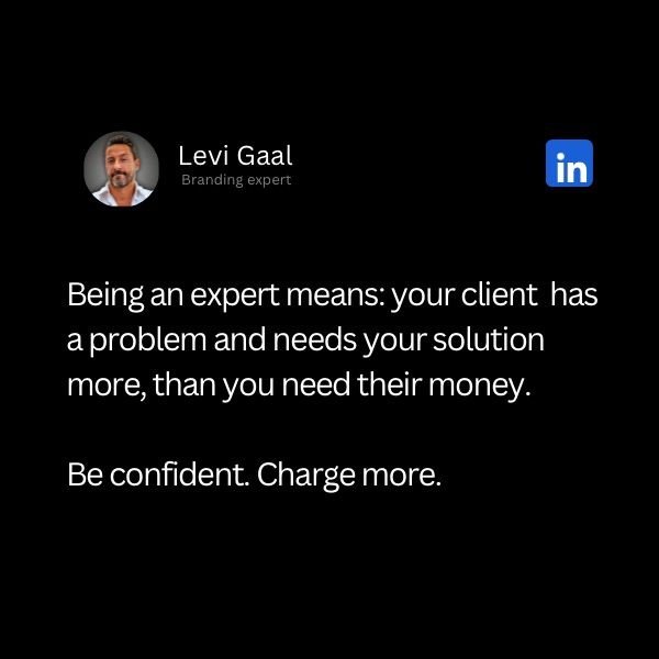 Being cheap and give your knowledge for free is killing your business…