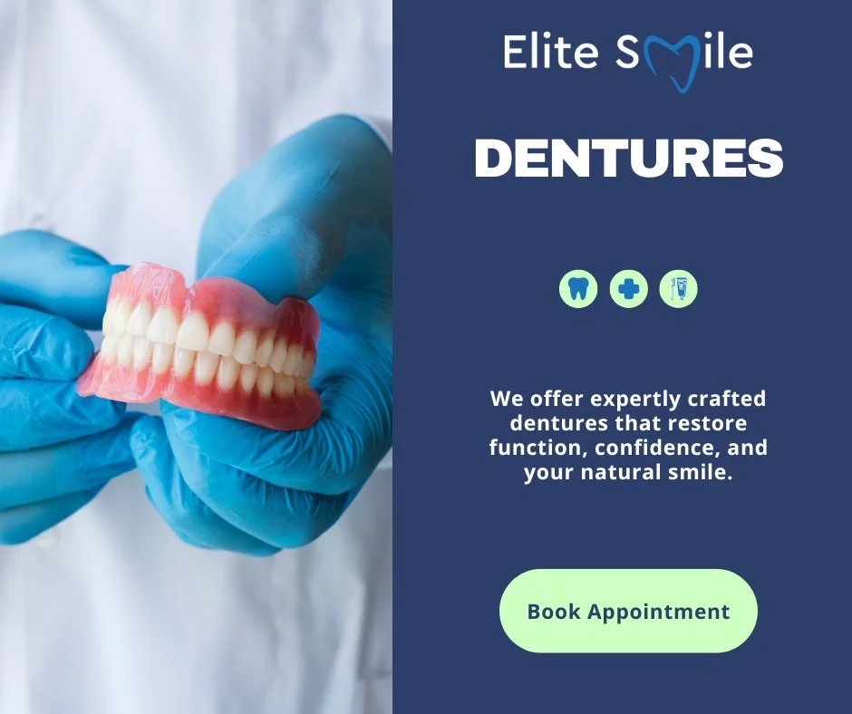 Did you know dentures today are more natural, comfortable, and discreet than ever before?

At Elite Smile Livingston, we offer expertly crafted dentures that restore function, confidence, and your natural smile.

👉 Whether you need full or partial d