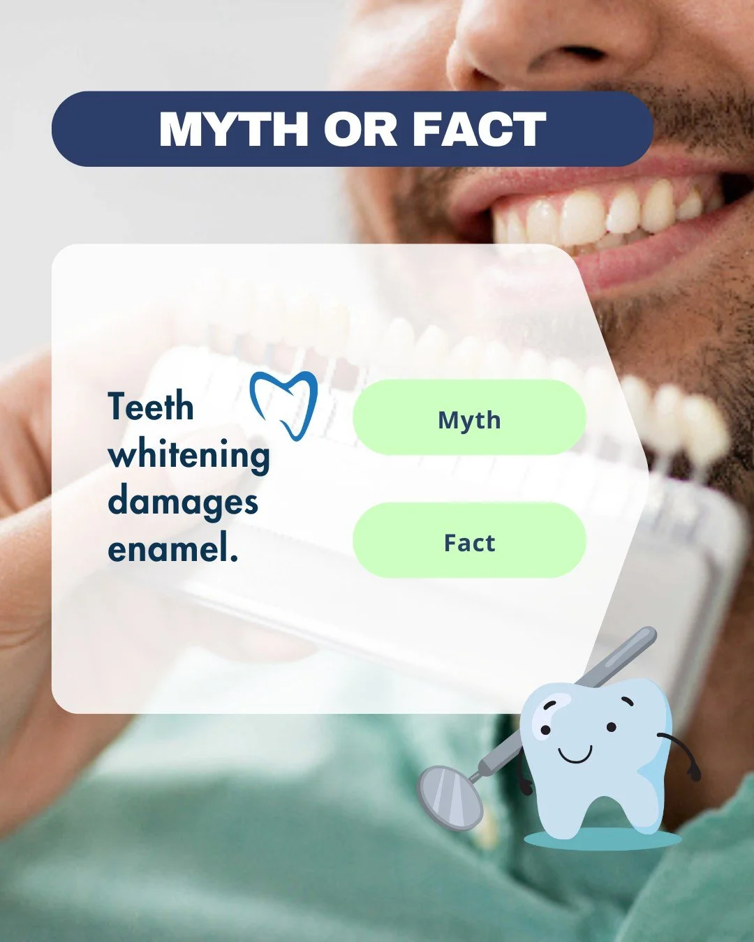 ✨ Myth-Busting with Elite Smile! ✨
Myth: Teeth whitening damages enamel ❌
Fact: Professional whitening is safe + dentist-approved + effective ✅
Ready to brighten your smile the right way?
📅 Book your appointment today — your dream smile start