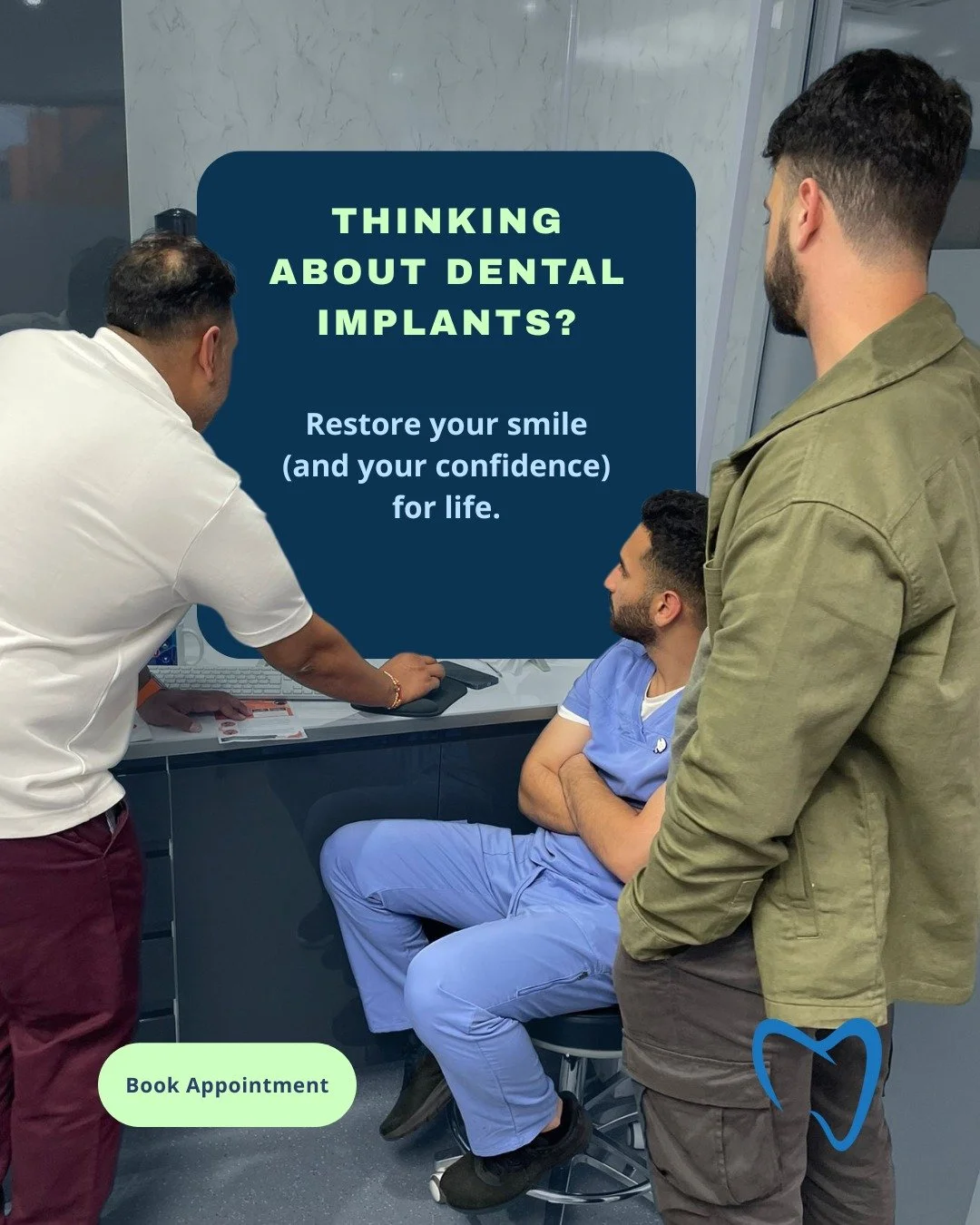 Thinking about dental implants? 🦷
Our team has recently completed advanced training in implant dentistry, helping us restore smiles that look, feel, and function like natural teeth.

Dental implants are titanium posts placed into the jawbone to supp