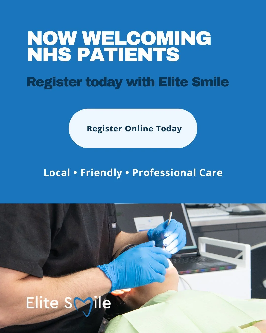 Good news for our community 🎉
We&rsquo;re currently welcoming new NHS patients at Elite Smile Livingston.

If you&rsquo;ve been looking for a local, friendly dental practice for you or your family, now is the perfect time to register.

👉 Register o