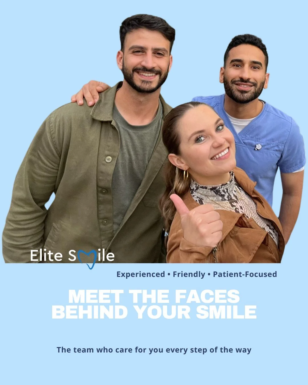Behind every confident smile is a team that truly cares 🦷✨

At Elite Smile, our dentists, nurses, and reception team work together to make every visit comfortable, calm, and positive from the moment you walk through the door.
We&rsquo;re proud to lo