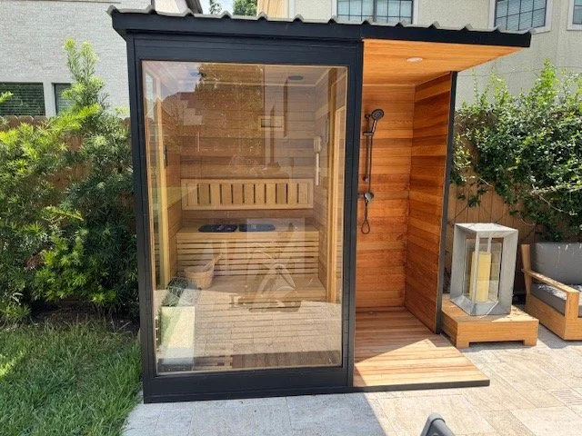 Outdoor Sauna and Shower