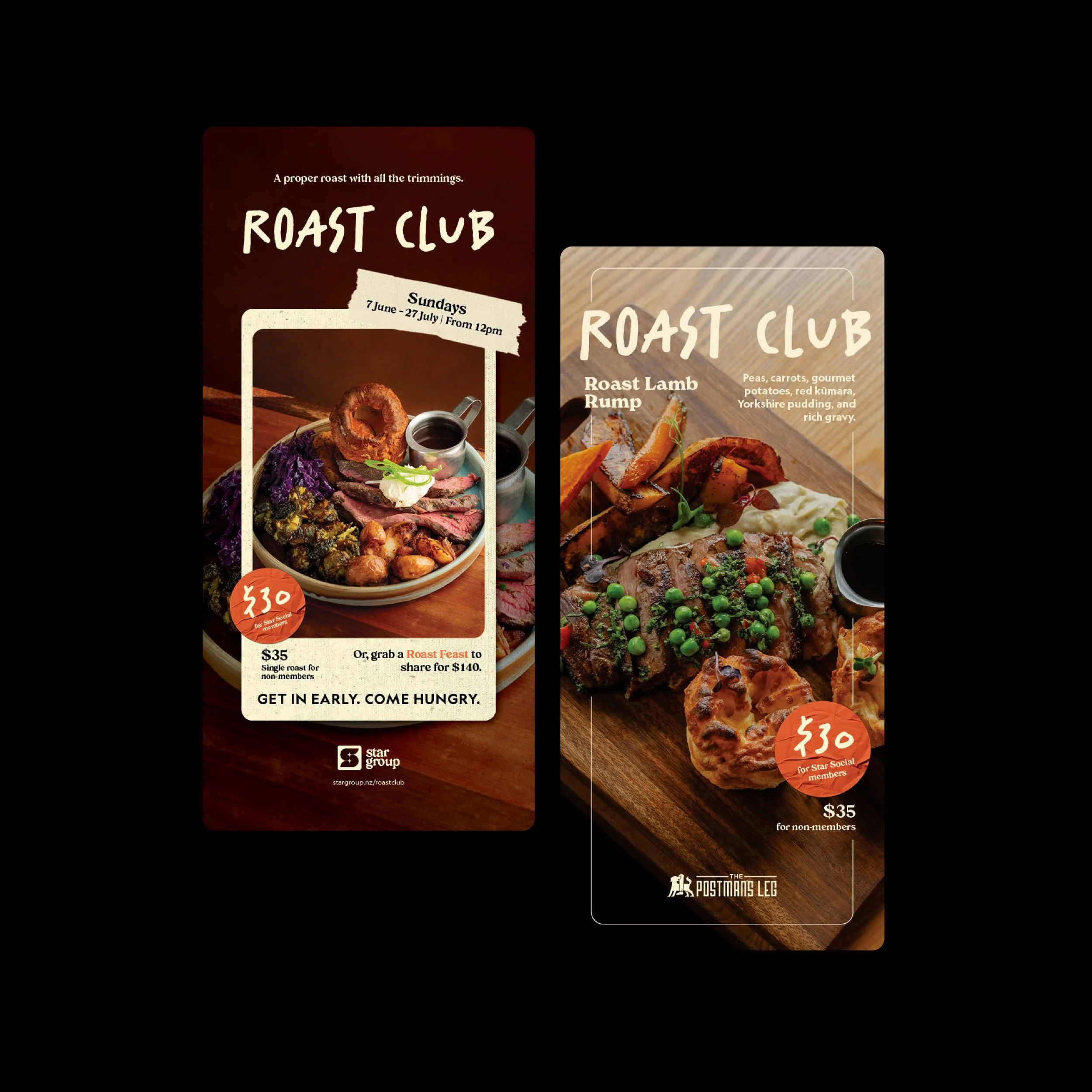 Venues specific menu design