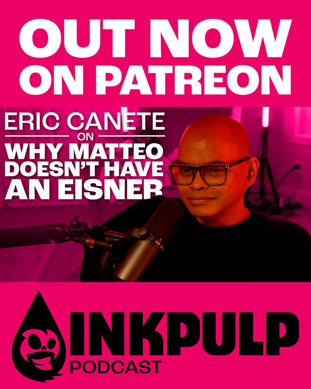 The latest episode of Inkpulp Podcast is OUT NOW on our Patreon!! 💀🤟
Out everywhere Monday! 📆
Check it out on our Patreon at the link in bio 🔗