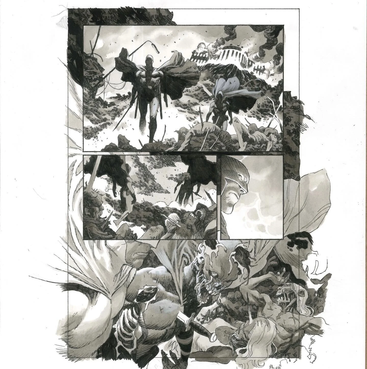 Original art from @darkhorsecomics NEMESIS: FOREVER #3 is now available on the @sequenceart website!!!
Essentialsequential.com
#nemesisforever #markmillar #darkhorsecomics #originalartforsale #essentialsequential