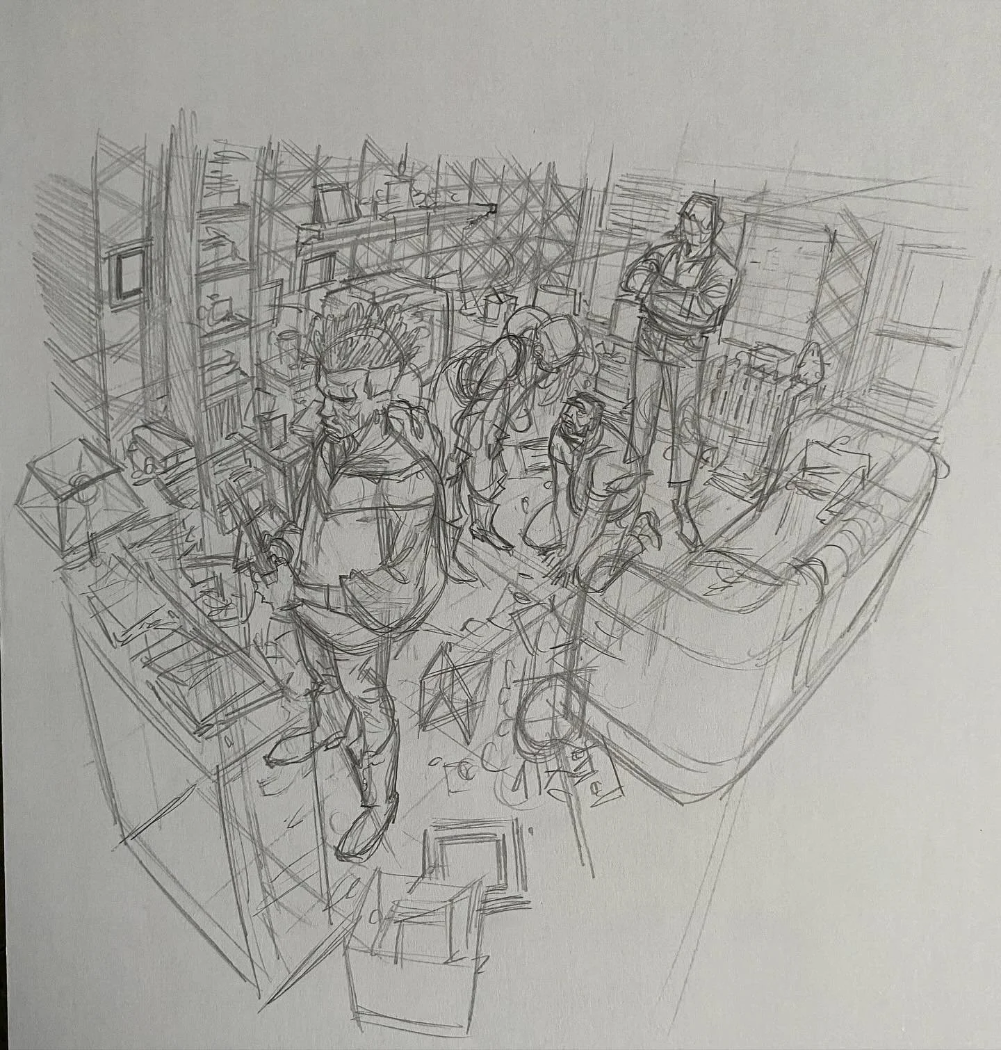 Pencil studies for #thefourthfather 
All of these will be available during the campaign!!!