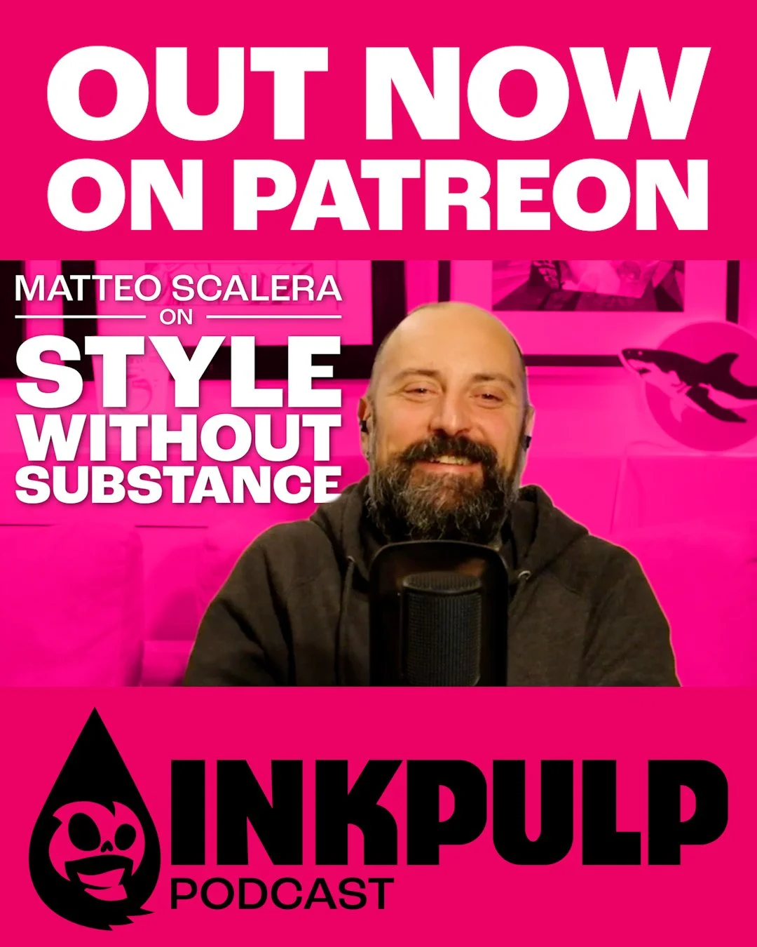 The latest episode of Inkpulp Podcast is OUT NOW on our Patreon!! 💀🤟

Out everywhere Monday! 📆

Check it out on our Patreon at the link in bio 🔗