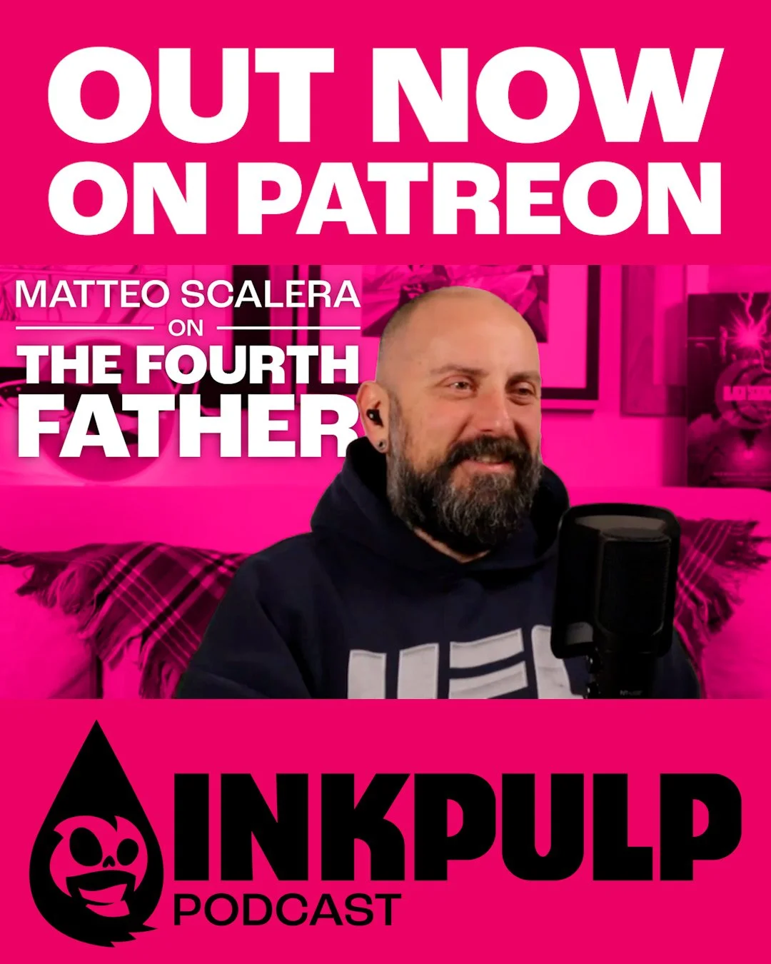 The latest episode of Inkpulp Podcast is OUT NOW on our Patreon!! 💀🤟

Out everywhere Monday! 📆

Check it out on our Patreon at the link in bio 🔗