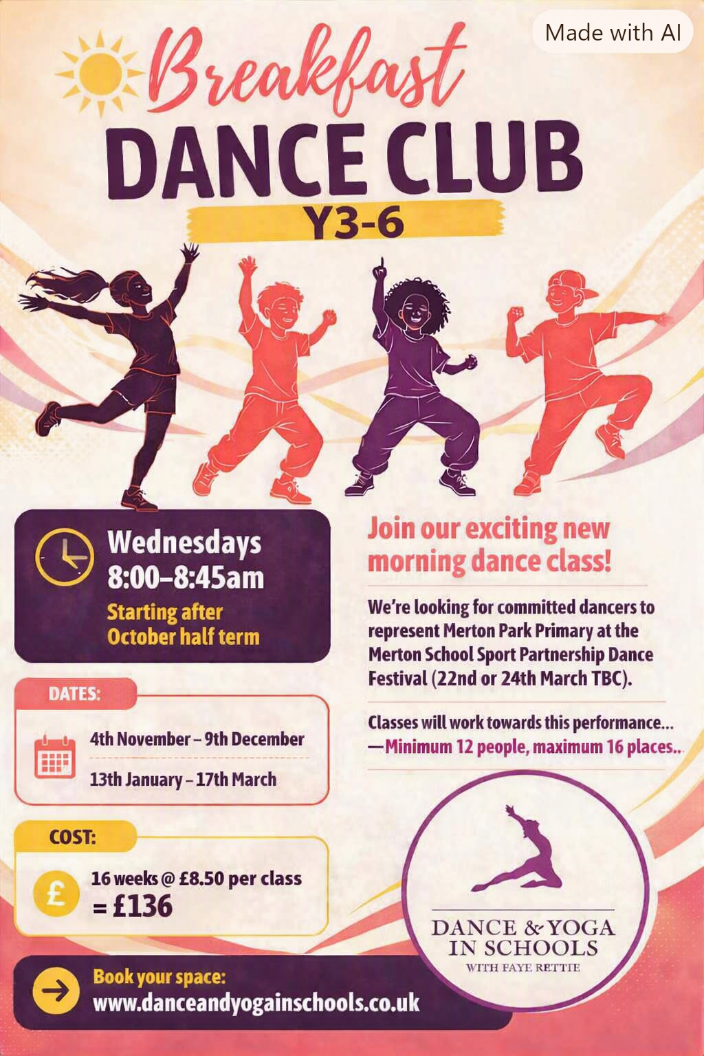Merton Park Primary - Dance Breakfast Club