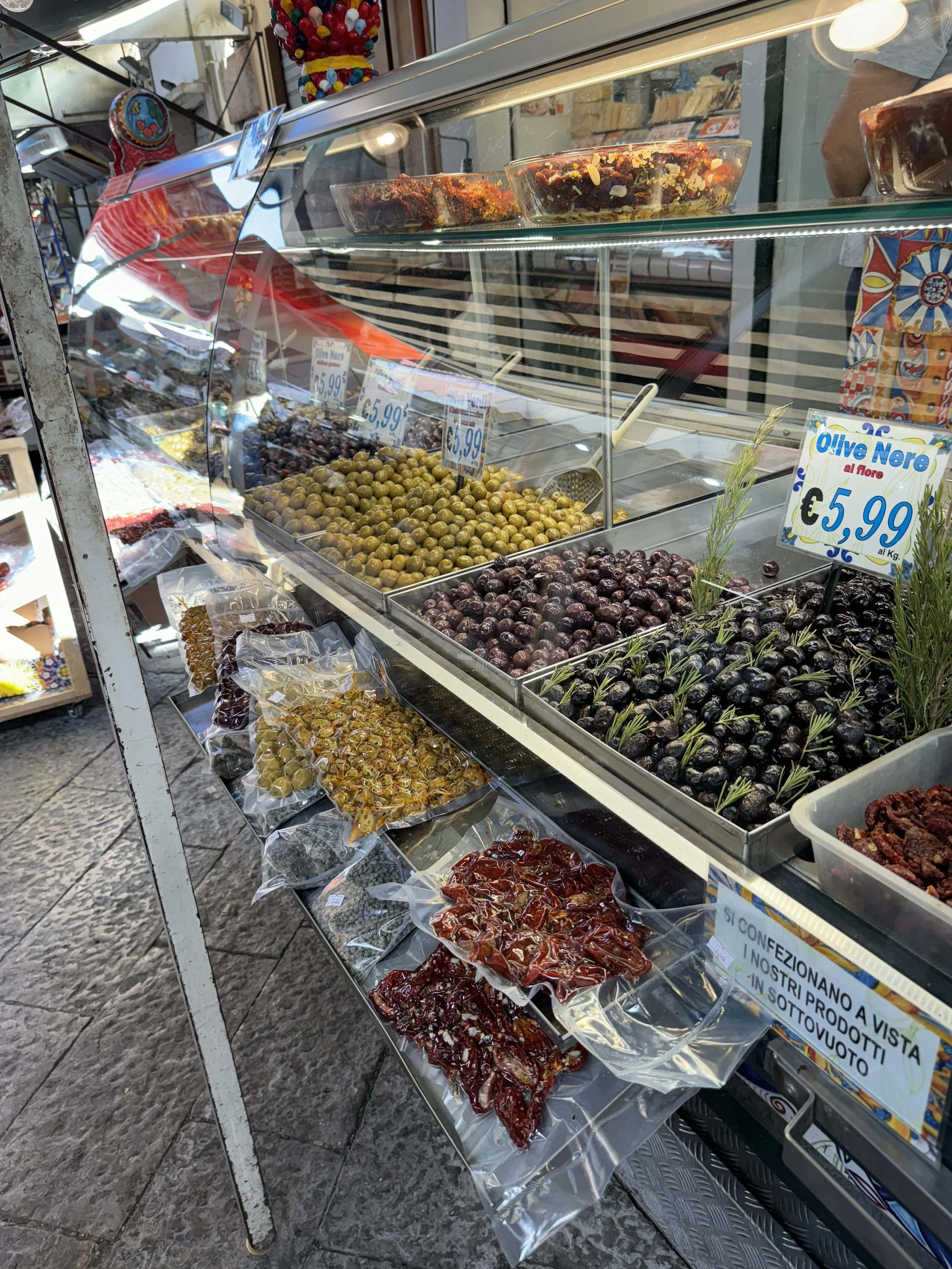 Olive stand Italy
