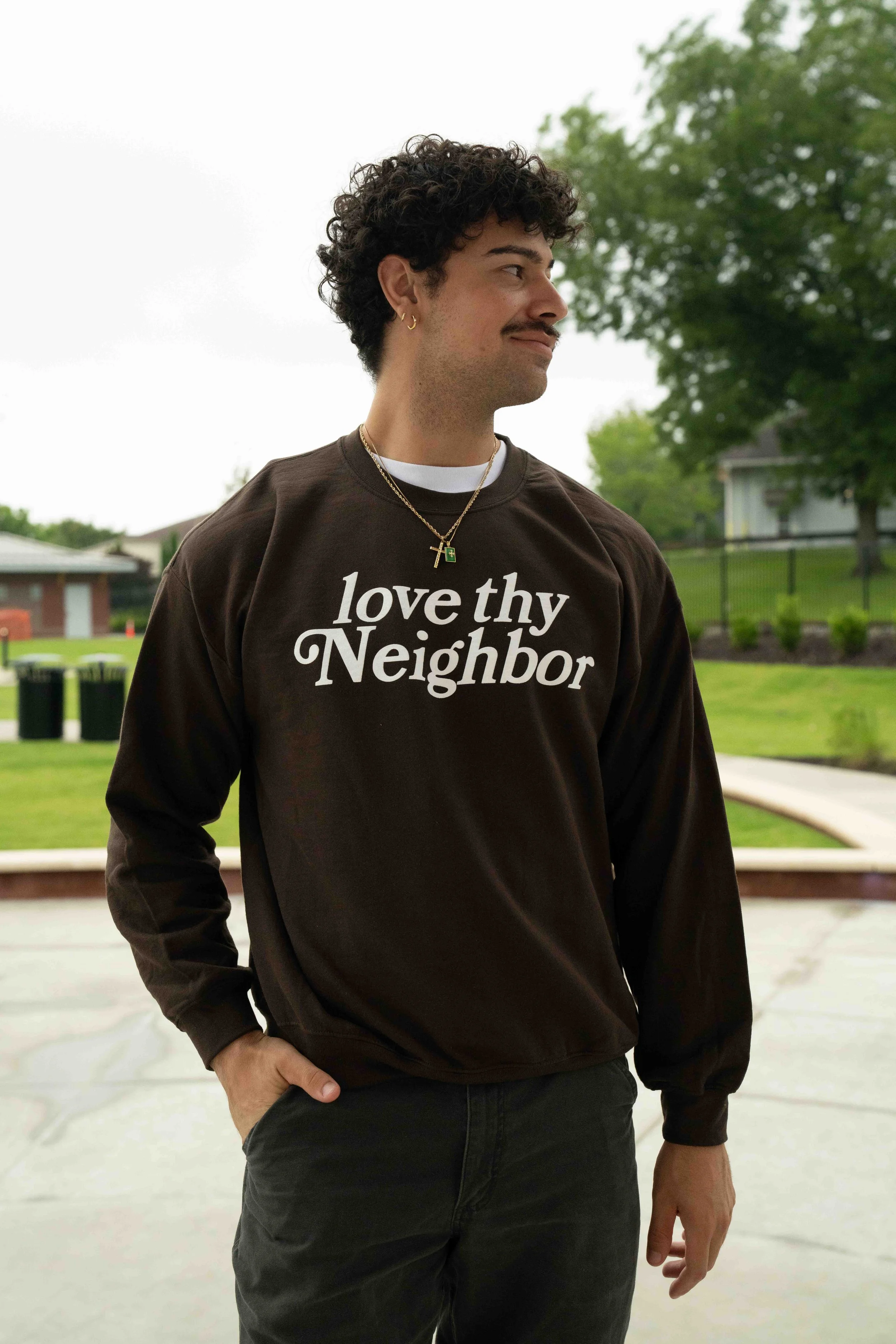 LTN Signature Brown Crewneck