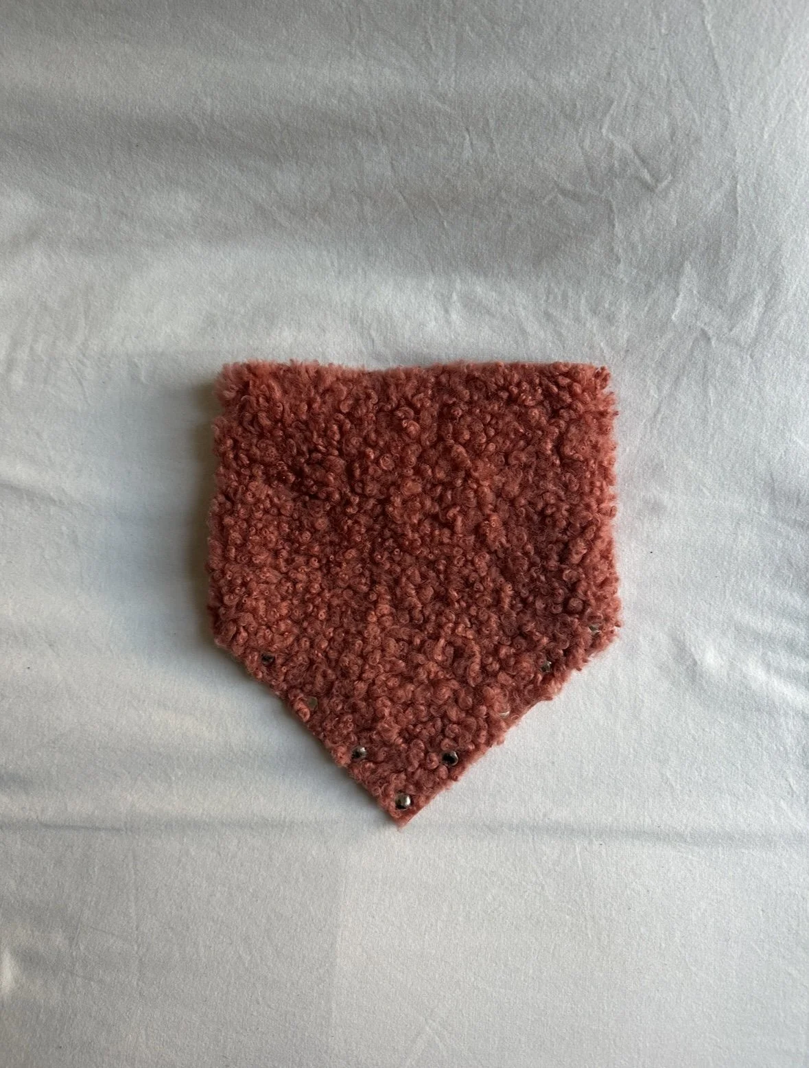 SHEARLING STUDDED WESTERN SCARF