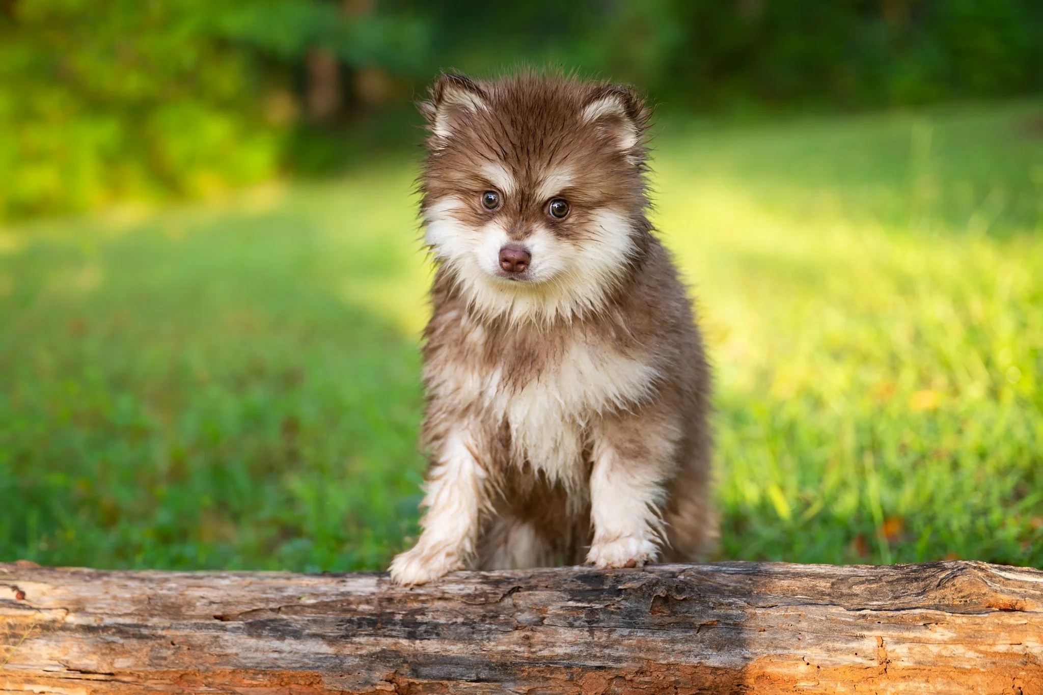 	klee-kai-puppy-photos-indian-creek-park-log