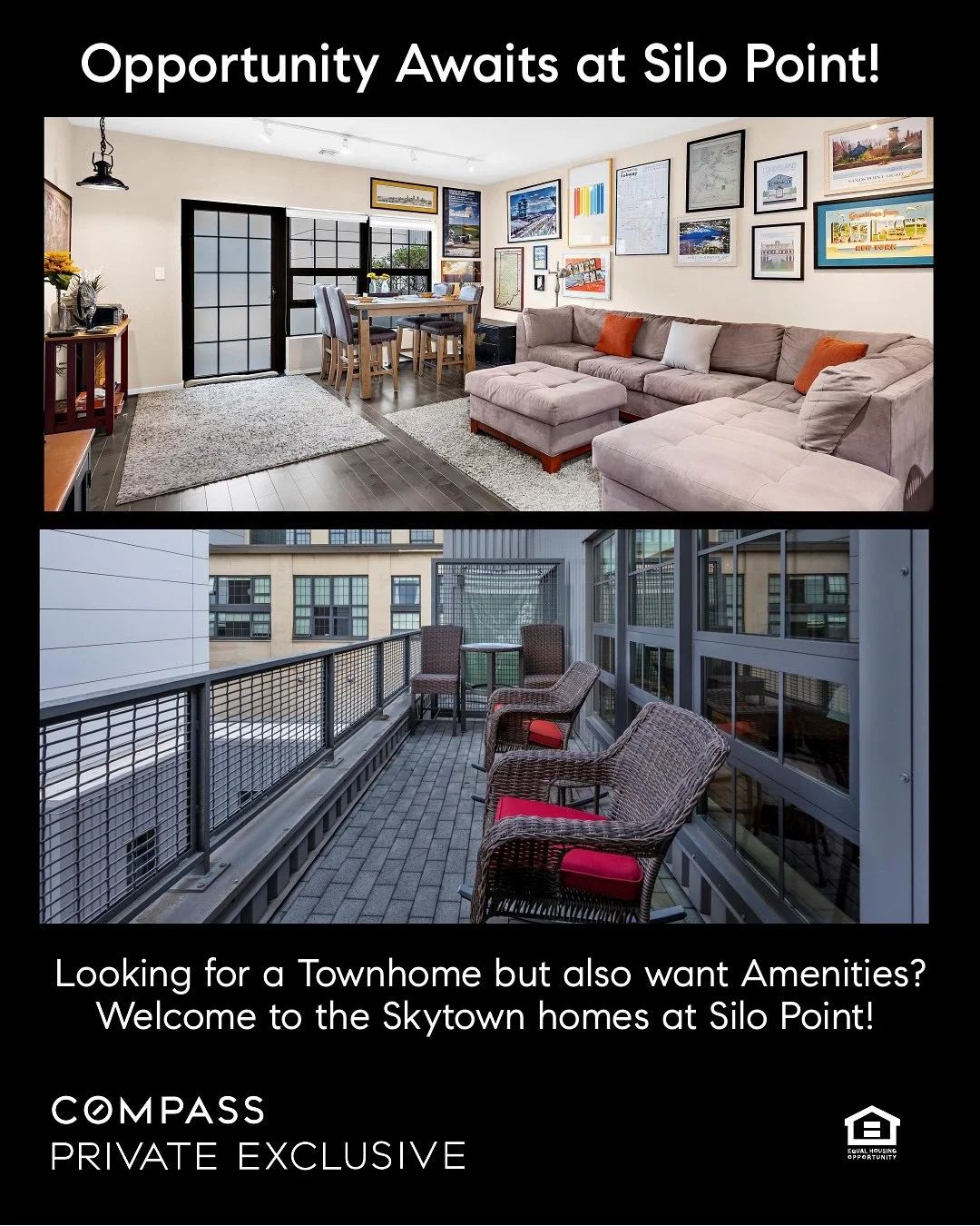 Looking for a Townhome but also want Amenities?

Now available as a Compass Private Exclusive! ✨ This rare Skytown offers the best of both worlds &mdash; the style and space of a townhome combined with the luxury amenities of a condo. You won&rsquo;t