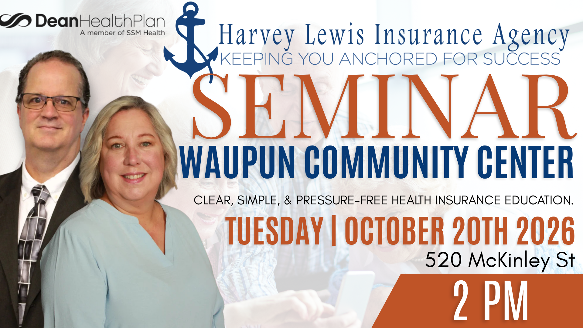 Medicare Seminar at Waupun Community Center | Dean Health Plan