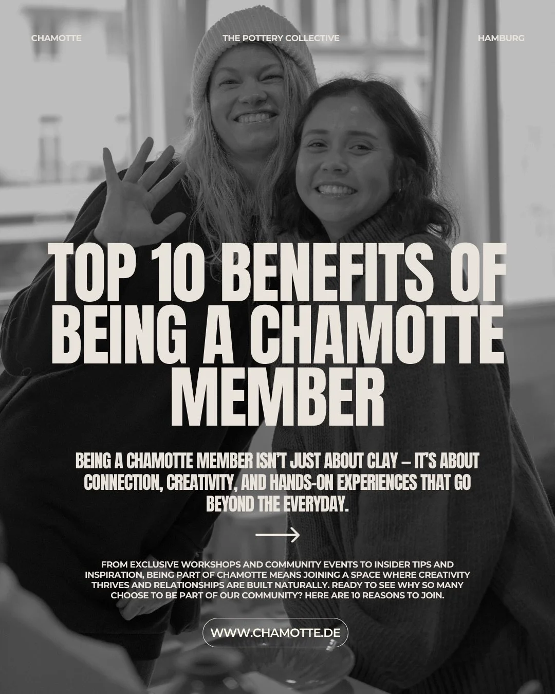 Thinking about becoming a Chamotte Member?

Join over 90 creatives shaping the largest pottery community in northern Germany. Work independently on your own projects, exchange ideas during glazing or wheel throwing sessions, and meet like-minded make