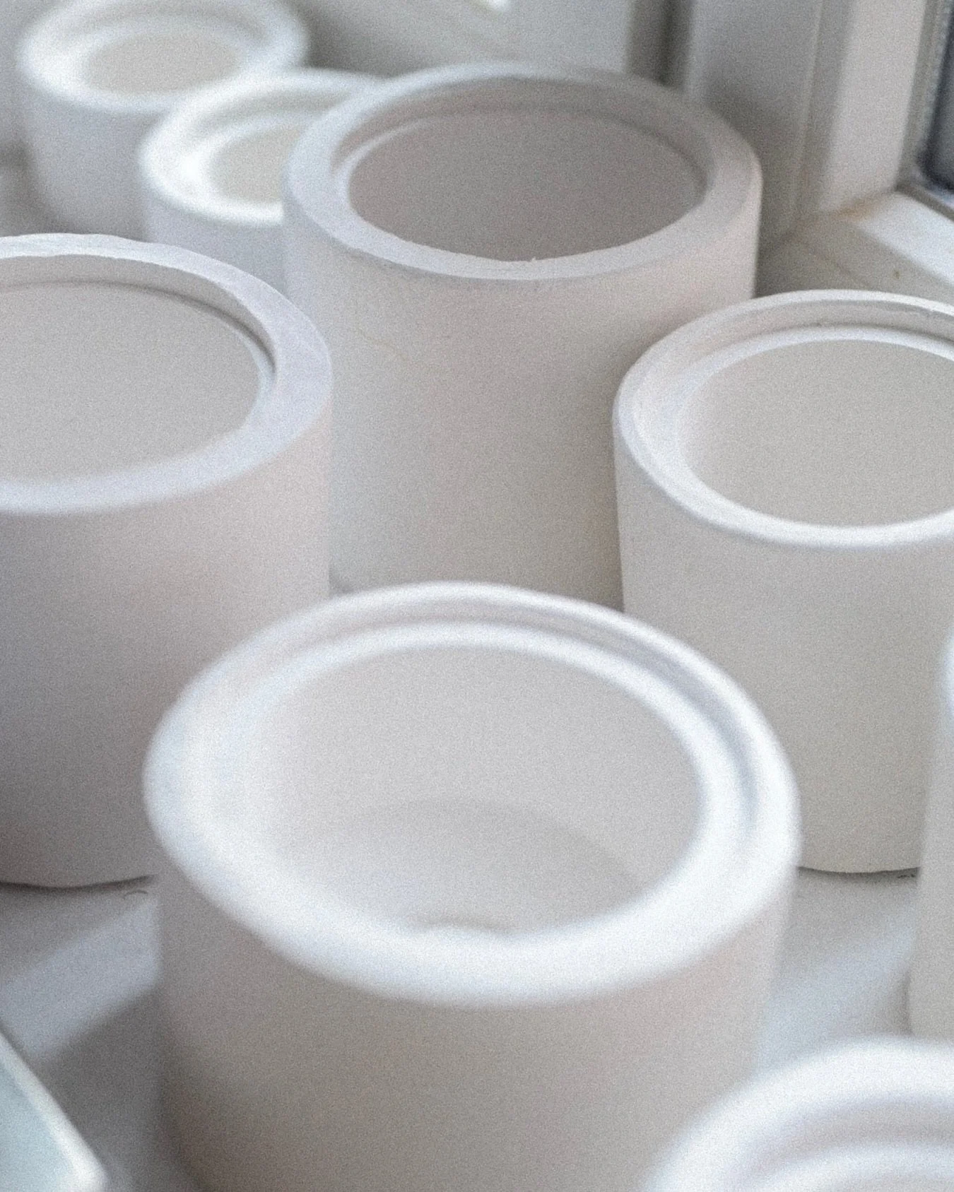 Slip casting dozens of cups for our upcoming pottery workshops. During the Make 4 Cups Workshop participants learn how to operate with the liquid clay, how to pour it, how to colour it. The first two cups we&rsquo;ll dry and glaze for them. In the se