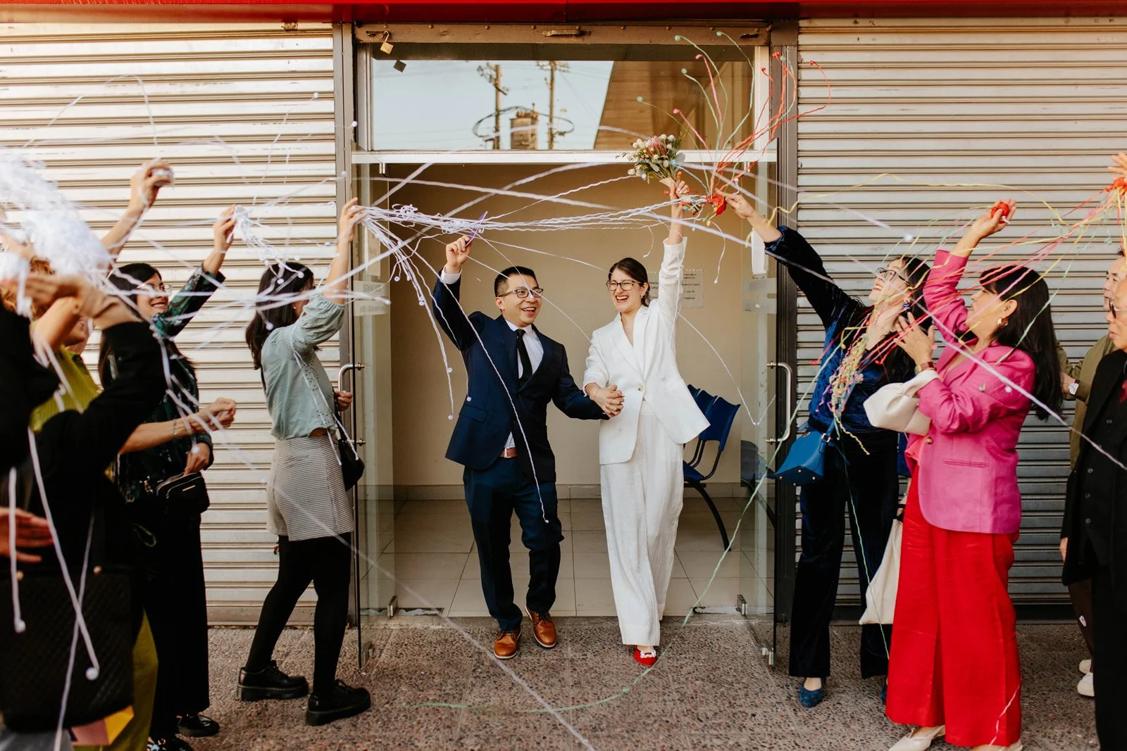 Pareja de novios en matrimonio civil Santiago