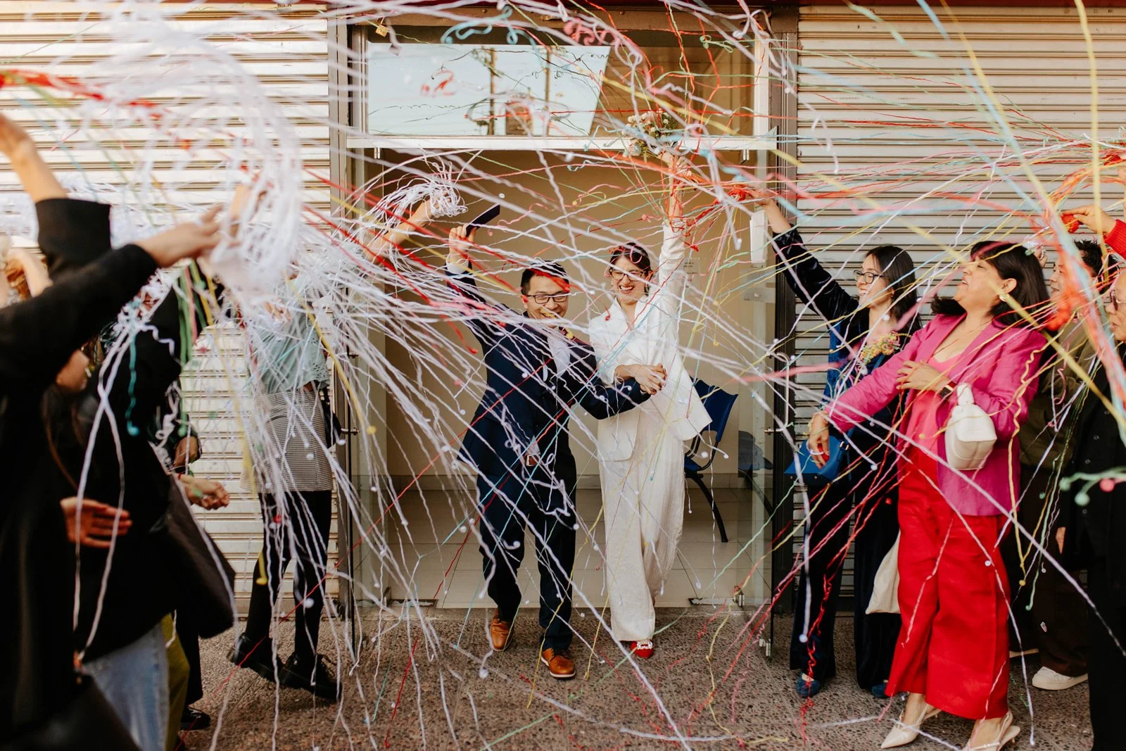 Pareja de novios en matrimonio civil Santiago