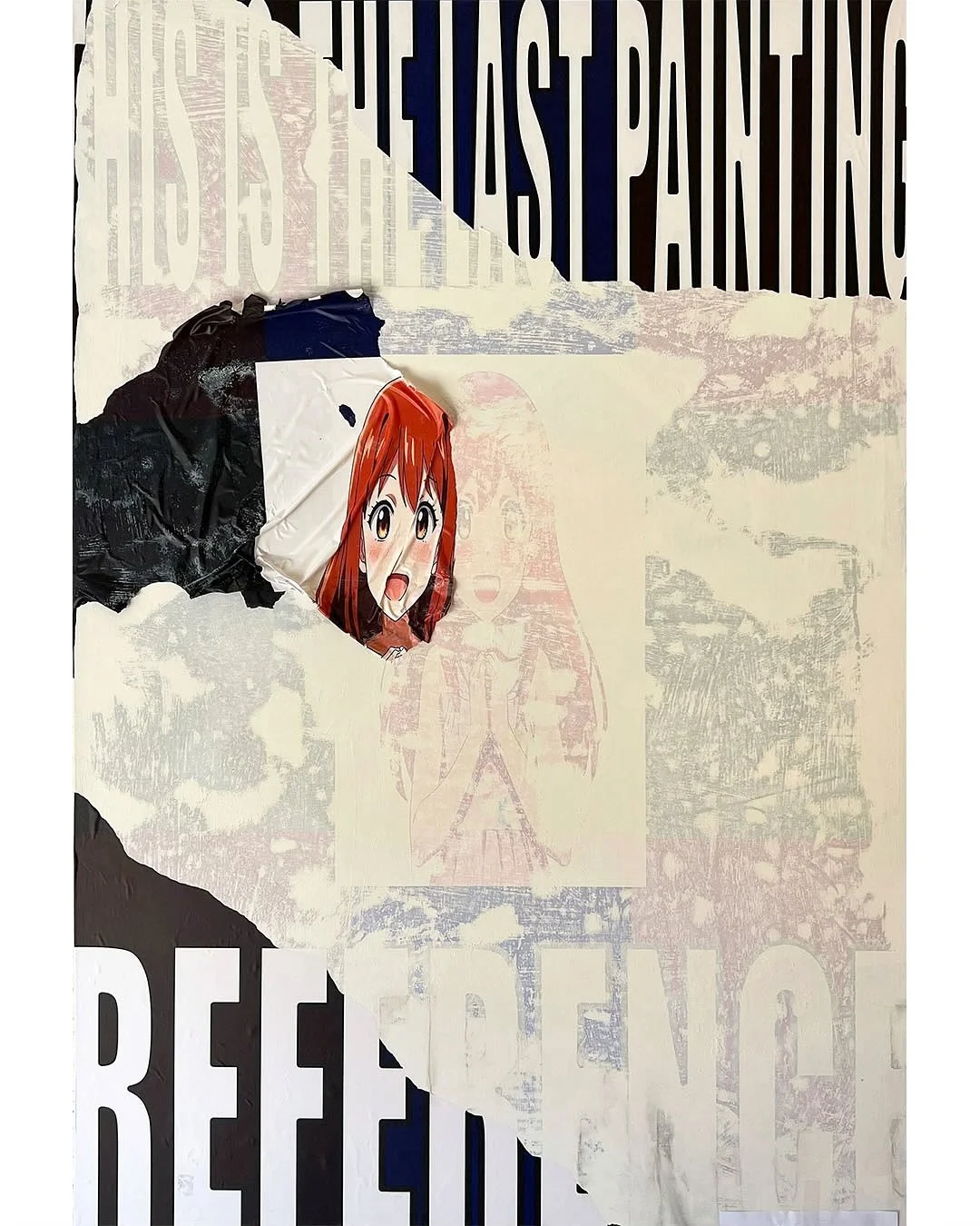 This Is Fine Art
August 2025
Digital print transfer on canvas
60&rdquo; x 40&rdquo;

Anna Mezebish (b. 2000) is a New York&ndash;based artist working across painting, sculptural surfaces, screen printing, and digital composition. Her practice moves b