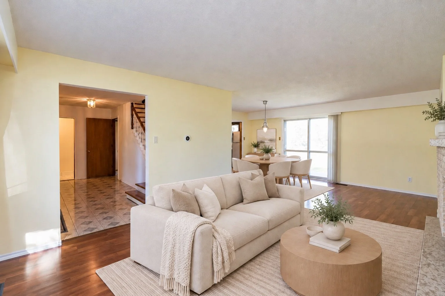 Dining table centered beneath pendant.jpeg
