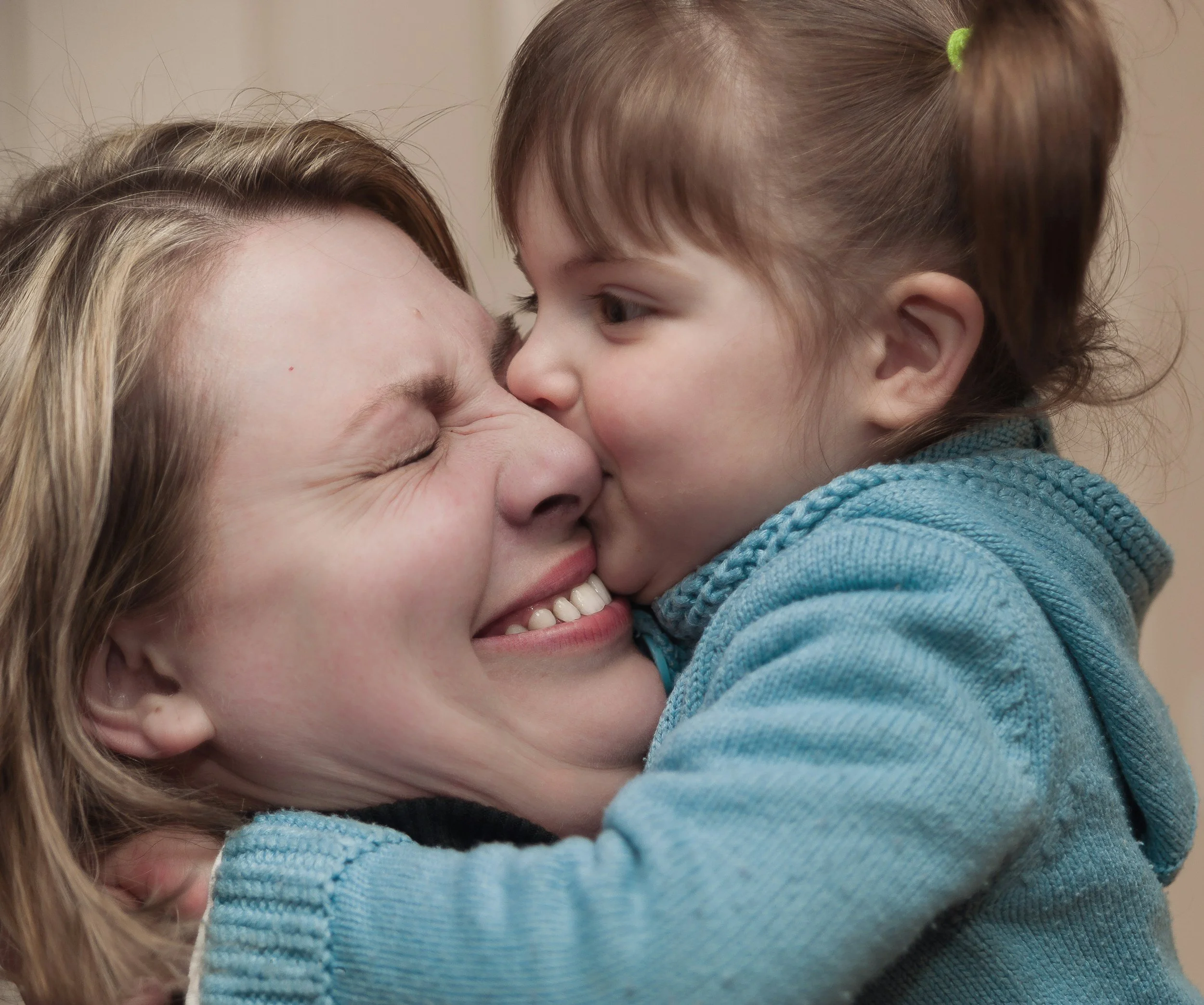 Child hugging Nanny