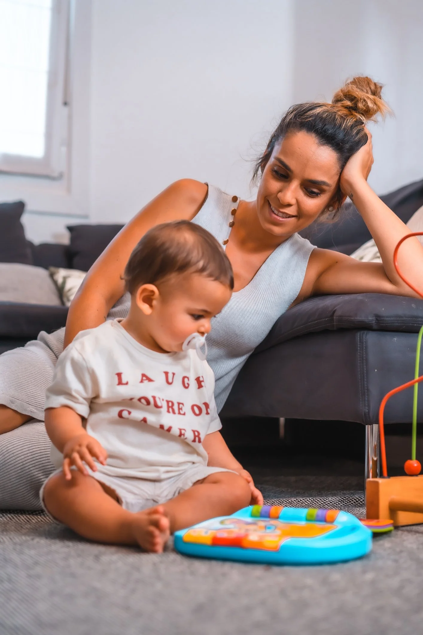 London Nanny observing child's Play