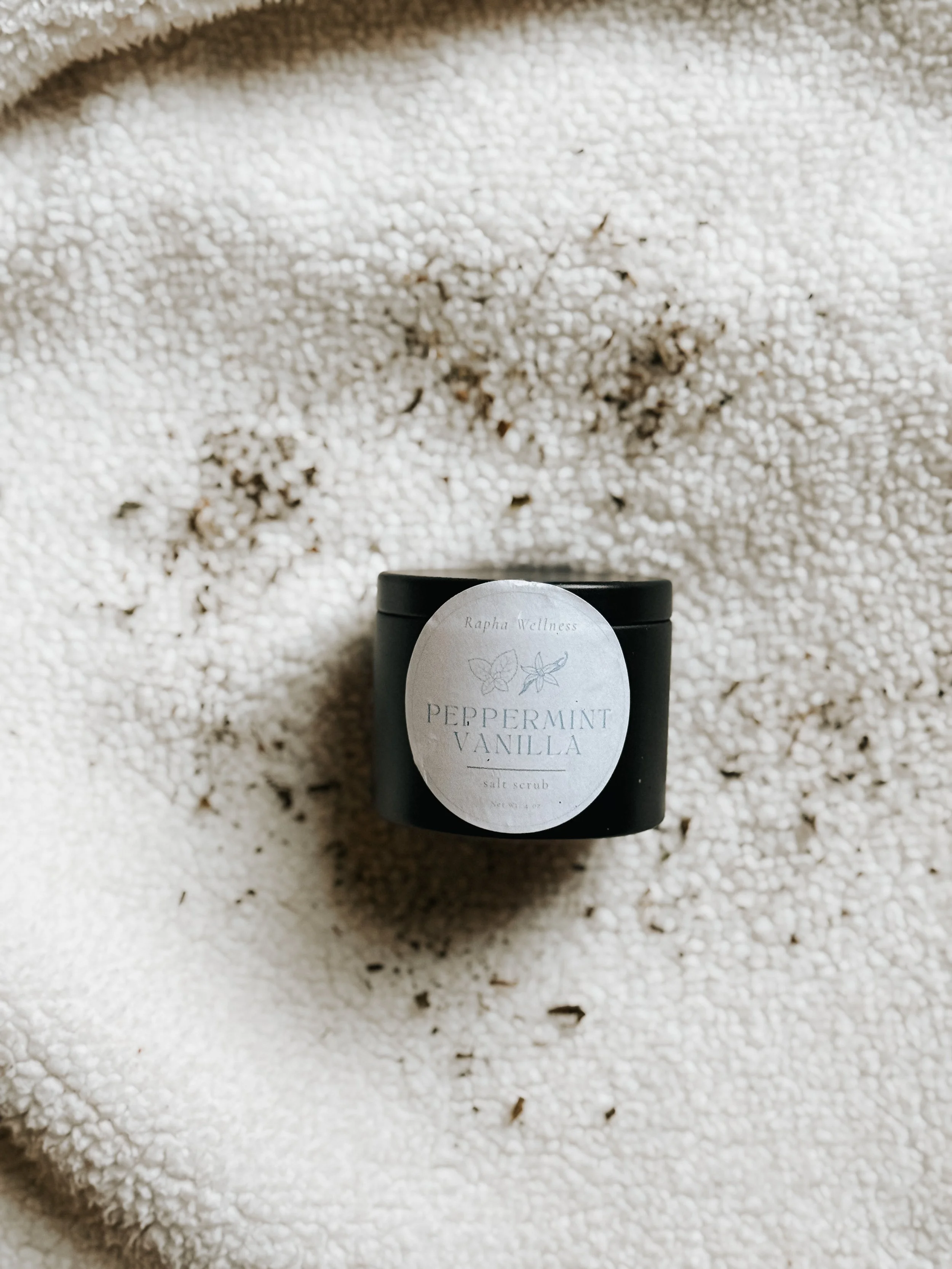 Peppermint Vanilla Salt Scrub