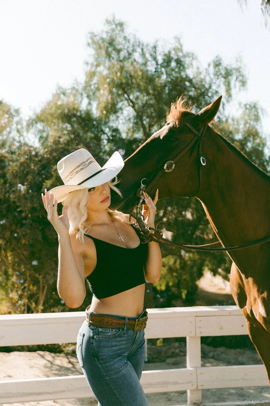 Creative lifestyle portraits, western style at horse stables in Huntington Beach— Best brand photographers in Huntington Beach — Captured by Tesla Rae Photo