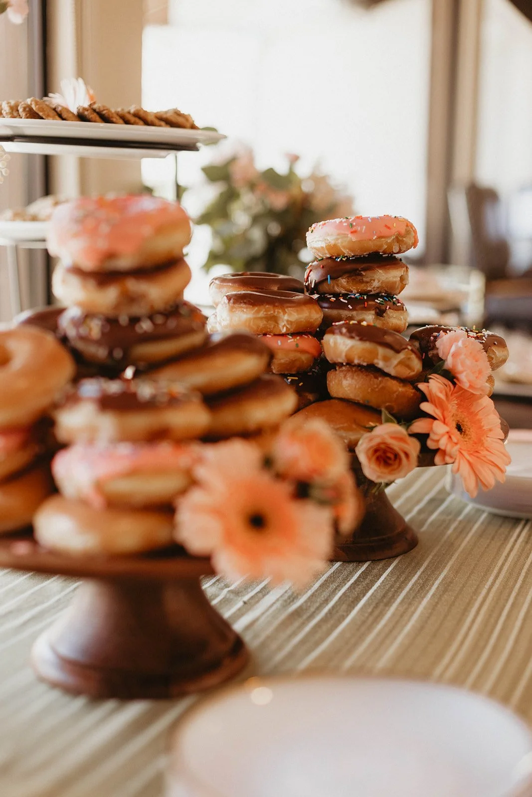 Chic party details and treats at upscale baby shower at Nellie Gail Ranch Clubhouse in Laguna Hills - Orange County event photographer Tesla Rae Photo
