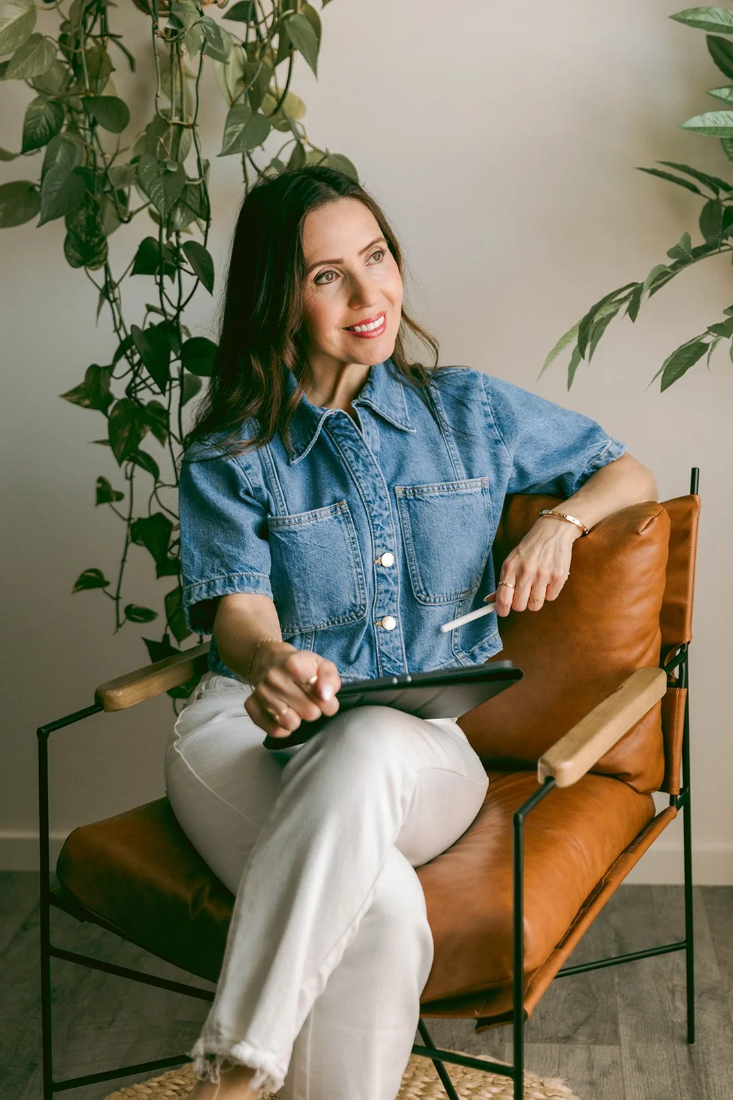Lifestyle branding portraits for real estate agent in Huntington Beach, natural light studio — Best brand photographers in Huntington Beach — Captured by Tesla Rae Photo