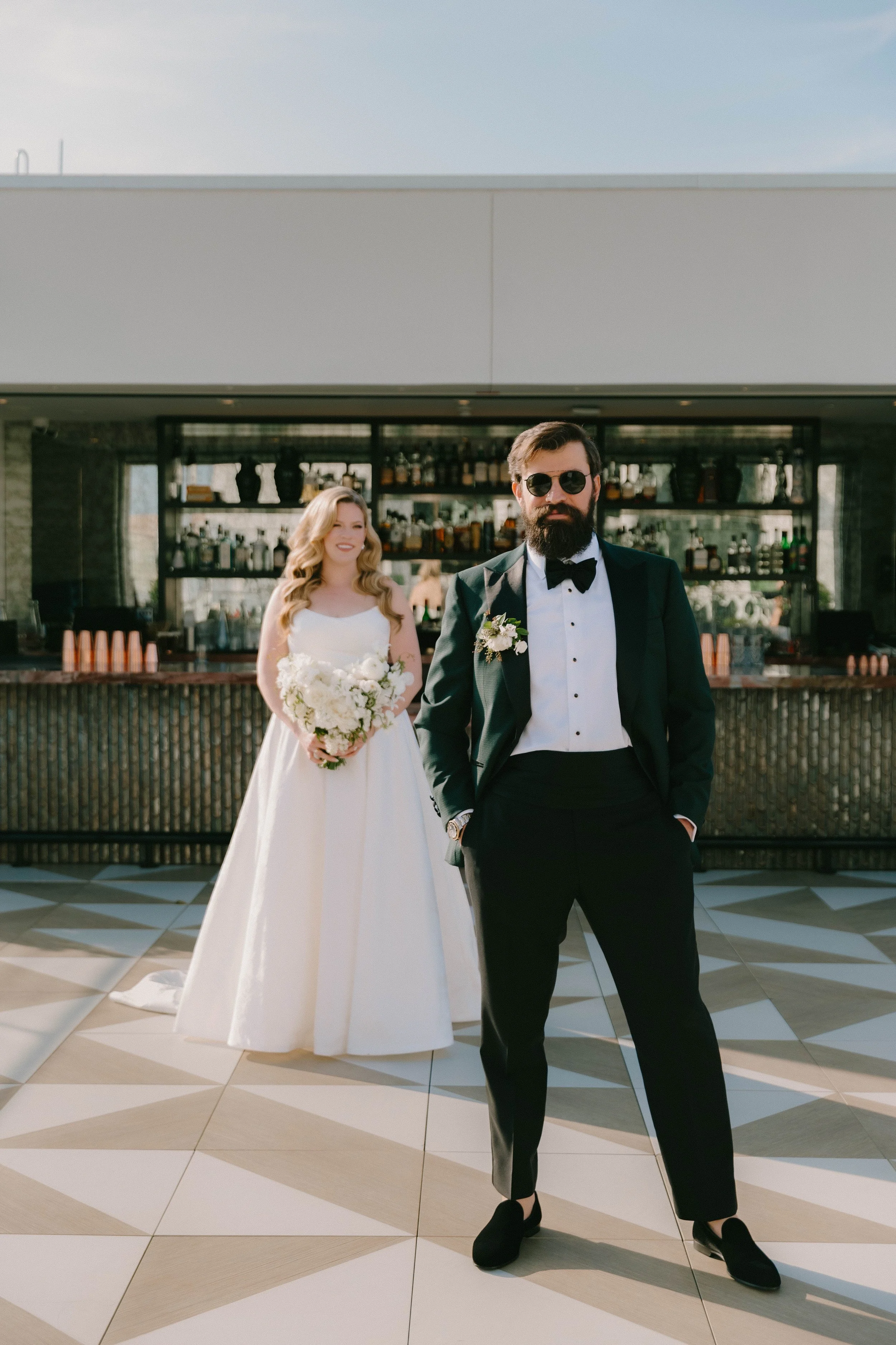 Bride and groom intimate portraits at Fairmont Breakers Hotel in Long Beach — Southern California wedding photographer Tesla Rae Photo based in Huntington Beach