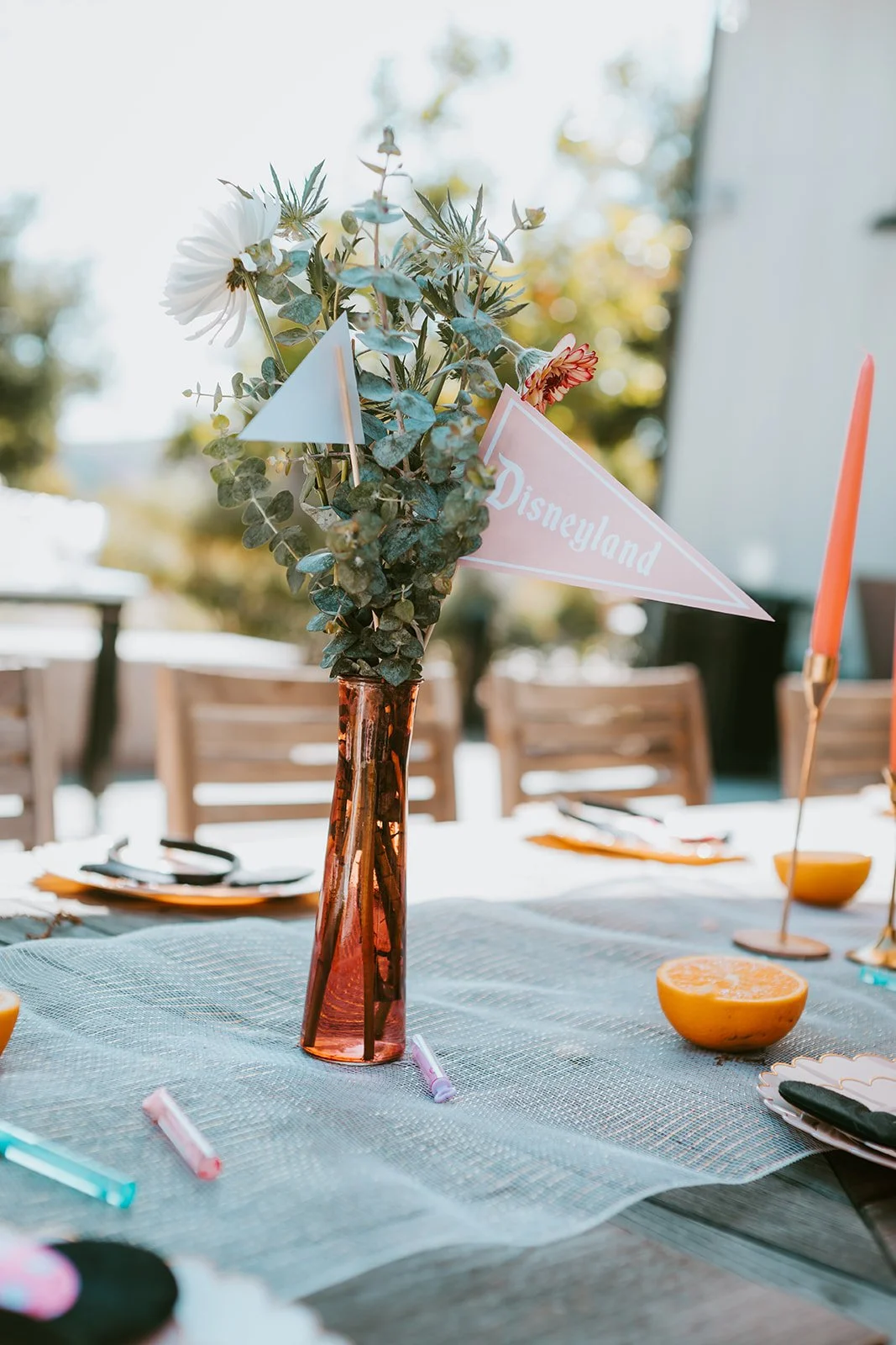 Disney themed birthday party decor from in Newport Beach — Orange County event photographer Tesla Rae Photo