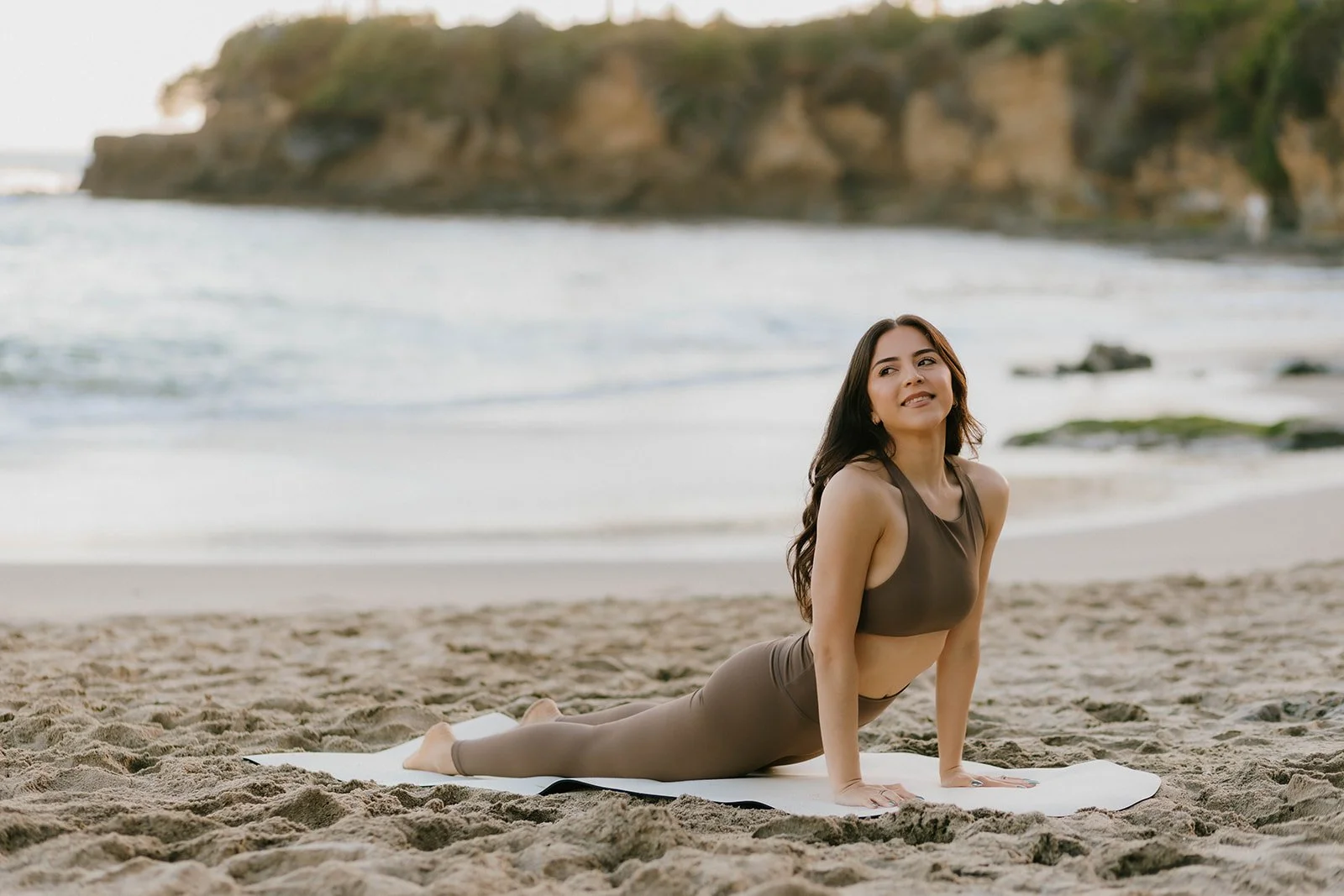 Outdoor, lifestyle branding portraits for yoga brand in Laguna Beach— Best brand photographers in Huntington Beach — Captured by Tesla Rae Photo