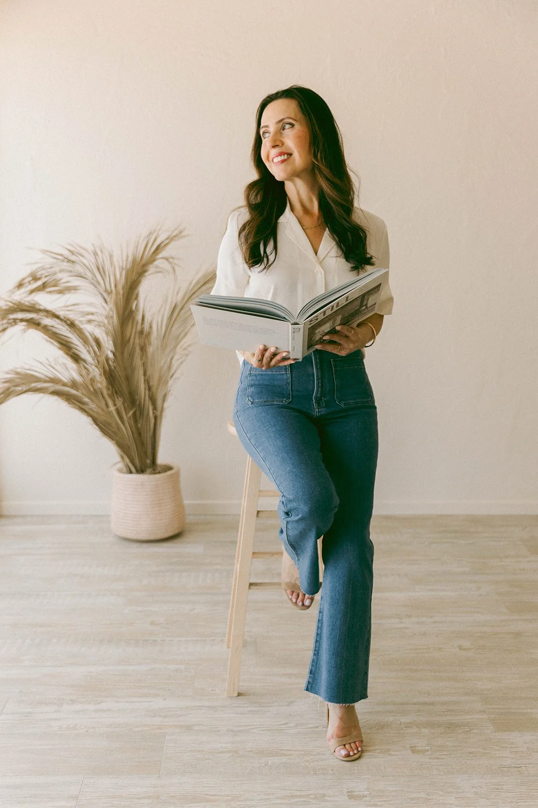Lifestyle branding portraits for real estate agent in Huntington Beach, natural light studio — Best brand photographers in Huntington Beach — Captured by Tesla Rae Photo