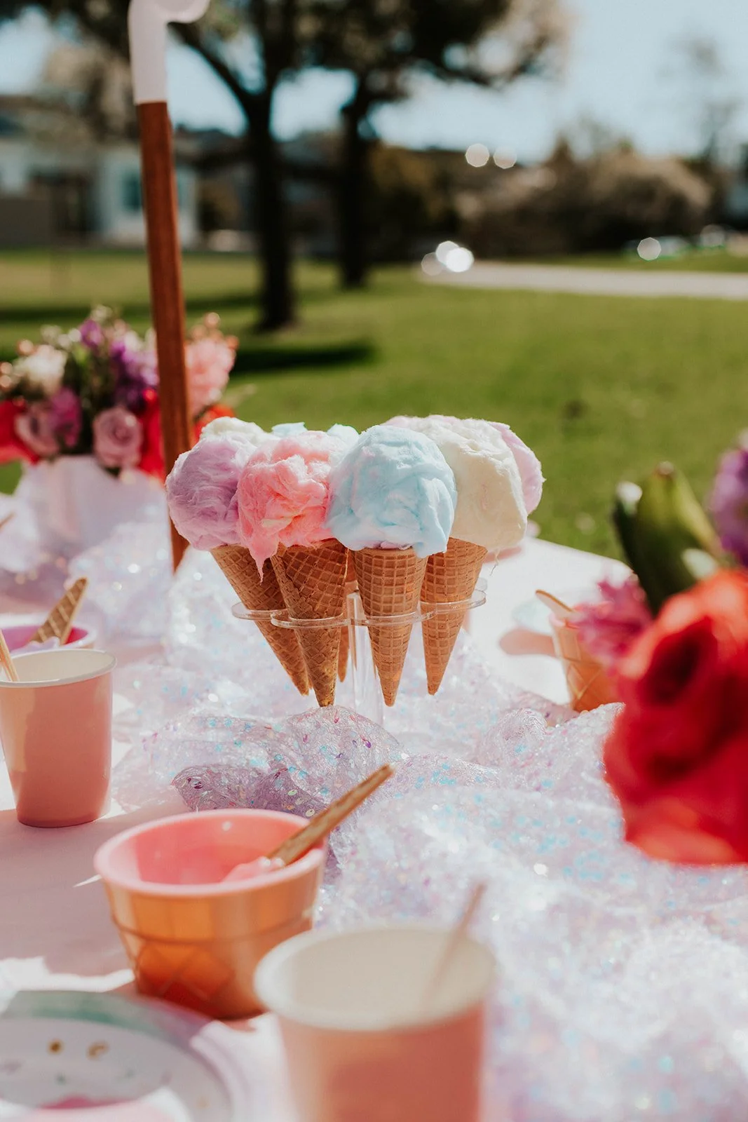 Beautiful table decor from a party planner at children's birthday party in Newport Beach — Orange County event photographer Tesla Rae Photo