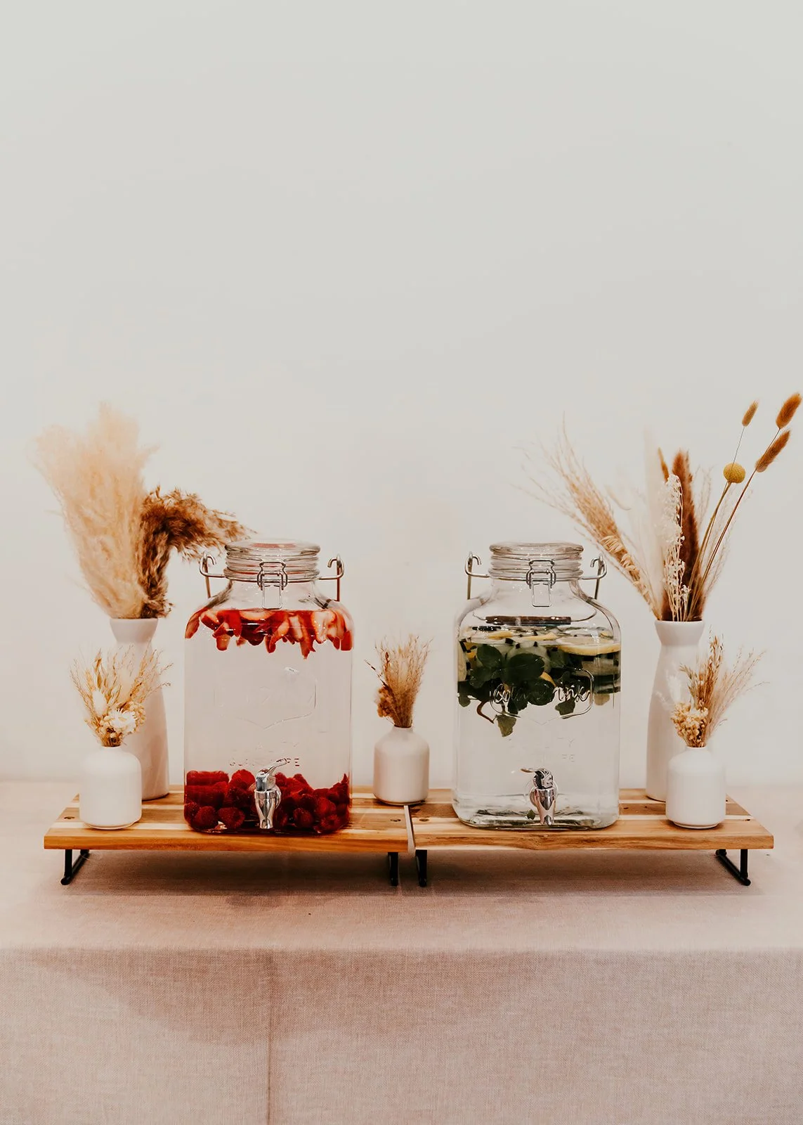 Elegant table decor at high-end baby shower at Fullerton Arboretum — Luxury event photographer Tesla Rae Photo based in Southern California