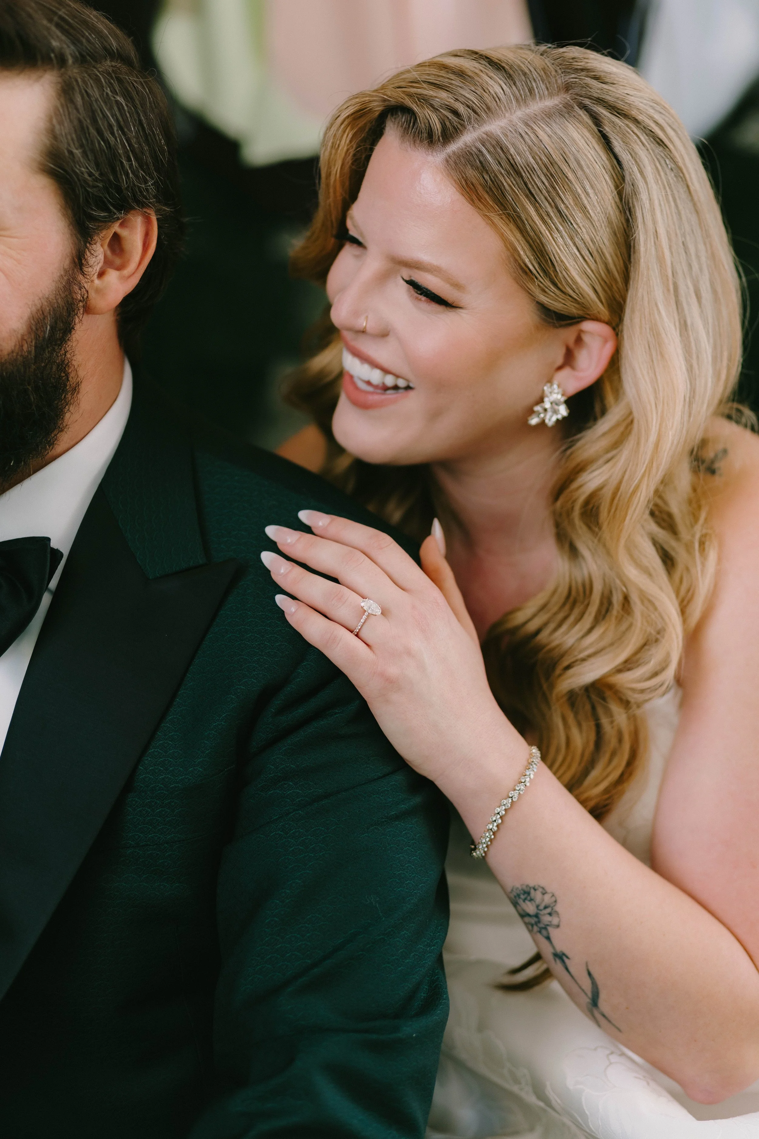 Bride and groom intimate portraits at Fairmont Breakers Hotel in Long Beach — Southern California wedding photographer Tesla Rae Photo based in Huntington Beach
