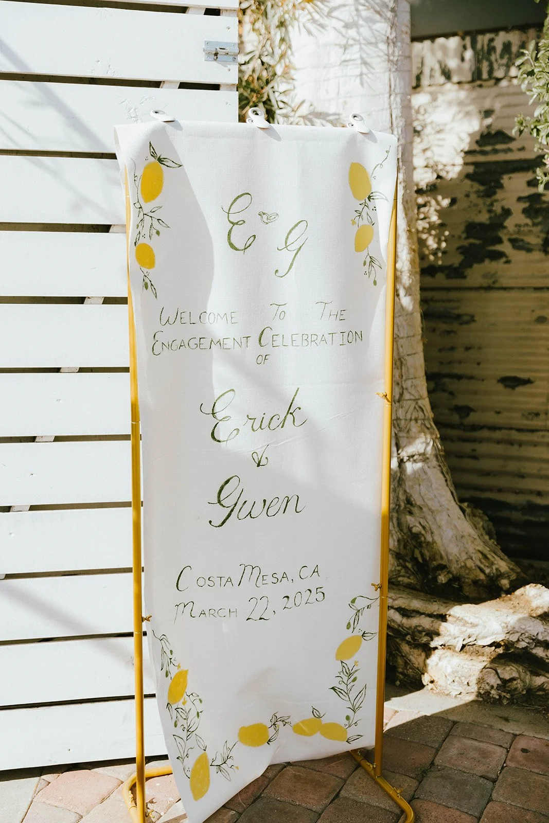 Elegant decor from couples engagement party at The Shindy in Costa Mesa— Orange County event photographer Tesla Rae Photo
