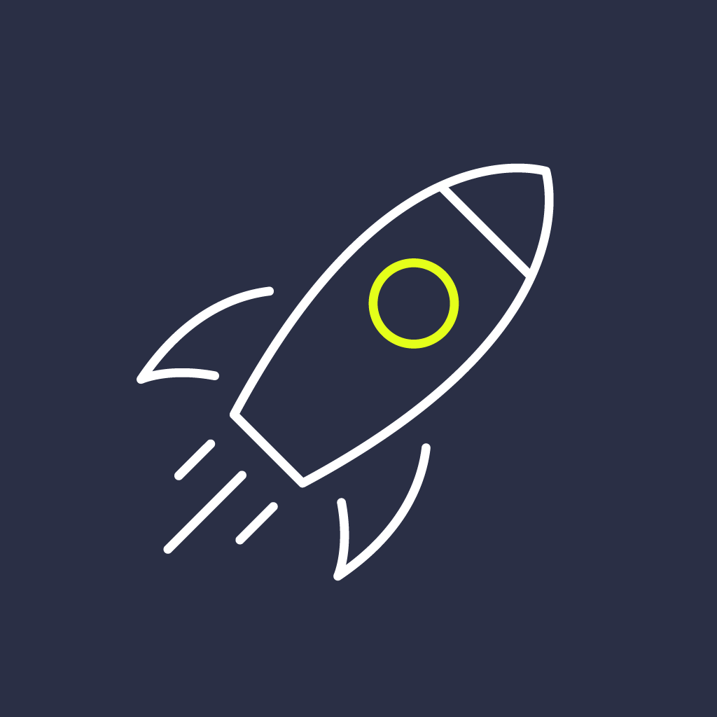 Space rocket icon.