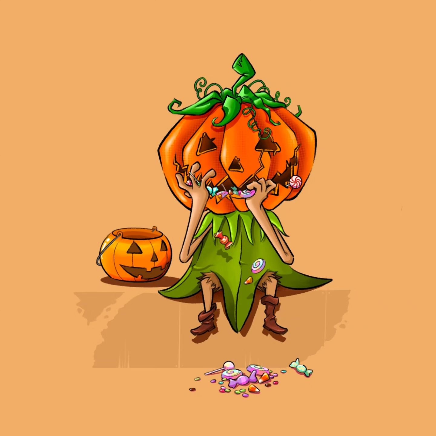 Dwarf 3/3 - Dwarfalloween 🎃

#drawing #procreate #characterdesign