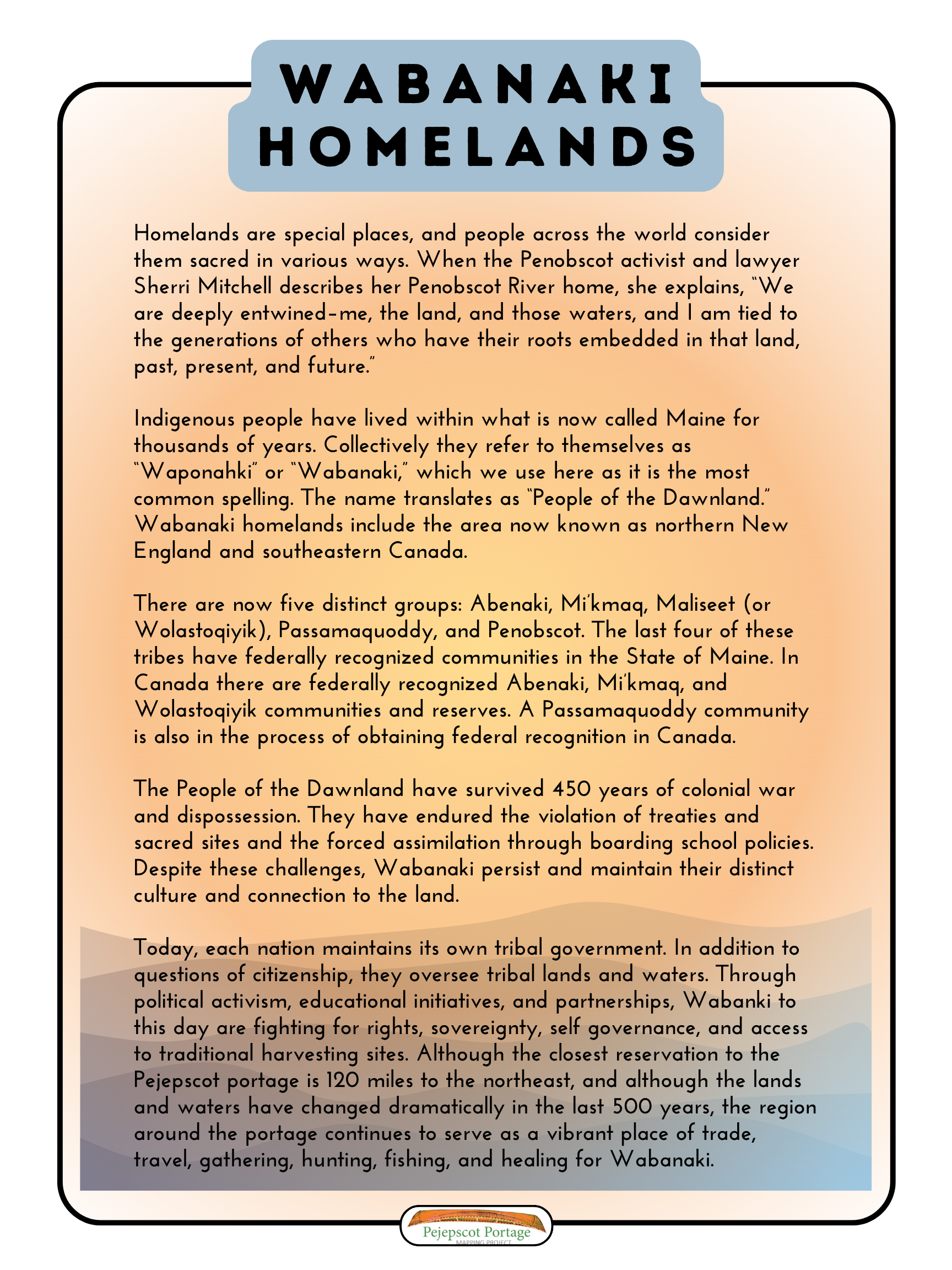 Wabanaki Homelands