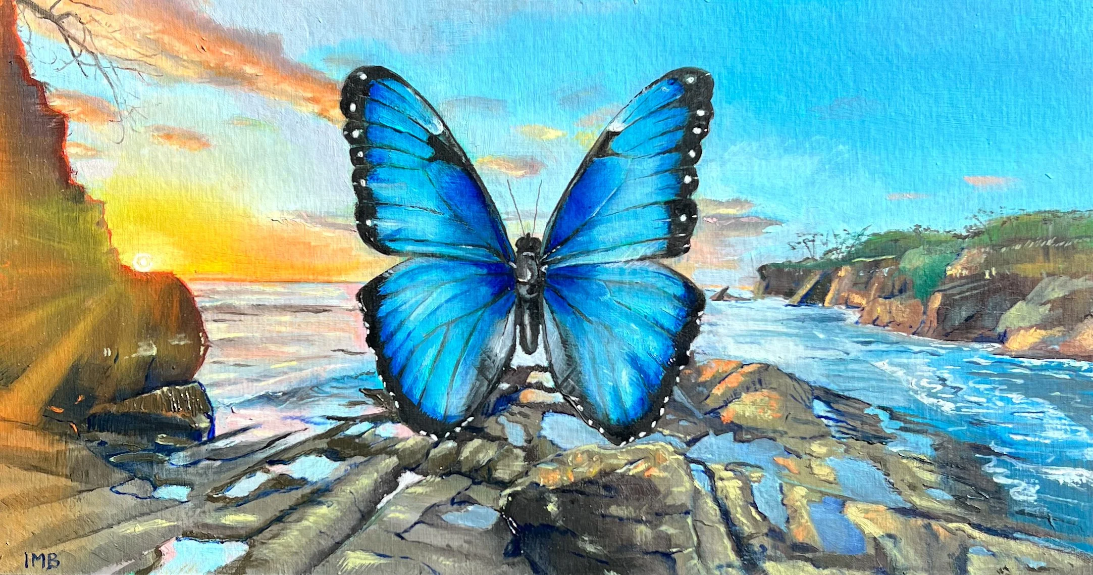 When Love Lines Up | 2024| Oil on Panel | 6.5"x12"