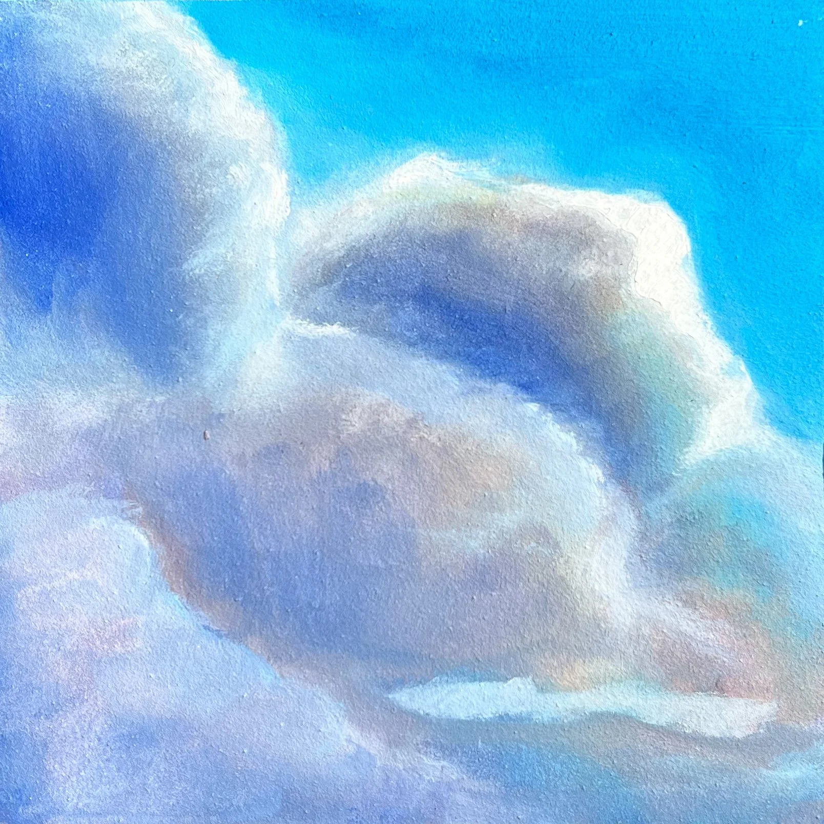 Cloud Study 7 | 2025 | Oil on Panel | 5"x5"
