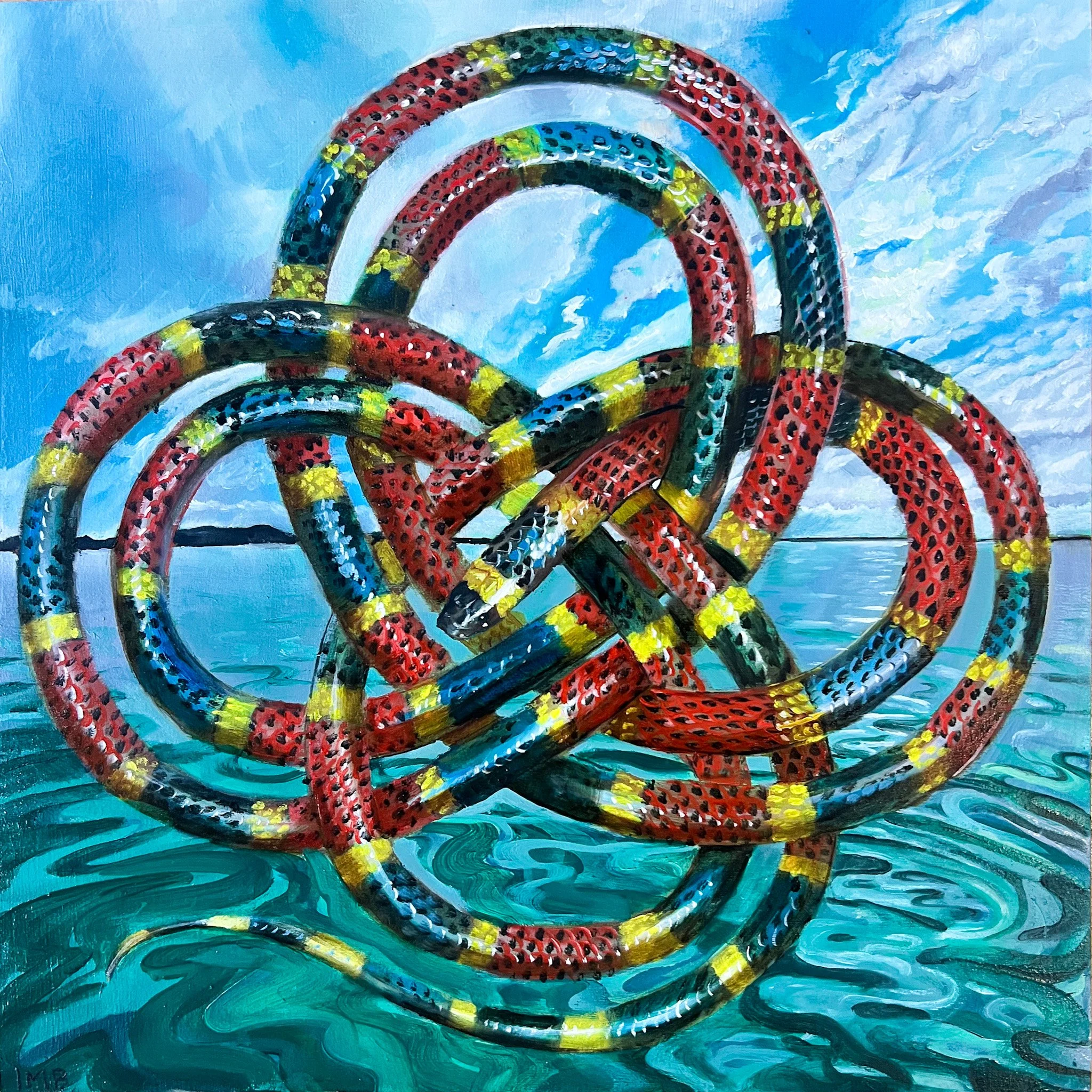 More Scared of You
10&quot;x10&quot;
Oil on Panel
(💚Available)

#SnakeArt #AnimalArt #ContemporaryPainting #SymbolicArt #FineArt #FigurativeArt #PaintingOfTheDay #ArtistOnInstagram #StudioPractice #EmergingArtist #ArtCollectors