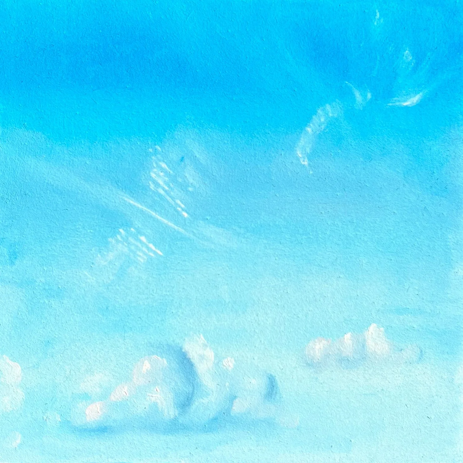 Cloud Study 9 | 2025 | Oil on Panel | 5"x5"