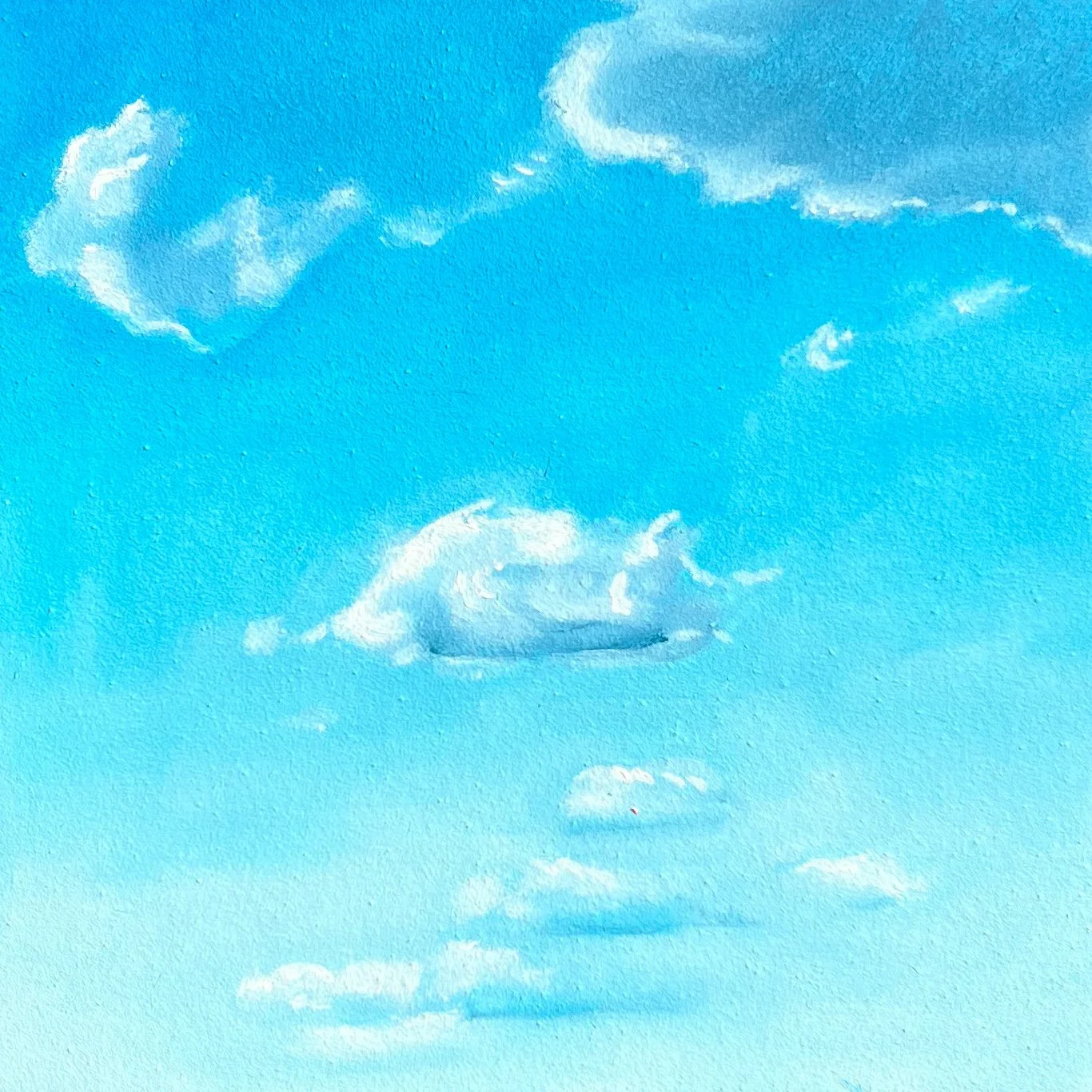 Cloud Study 6 | 2025 | Oil on Panel | 5"x5"