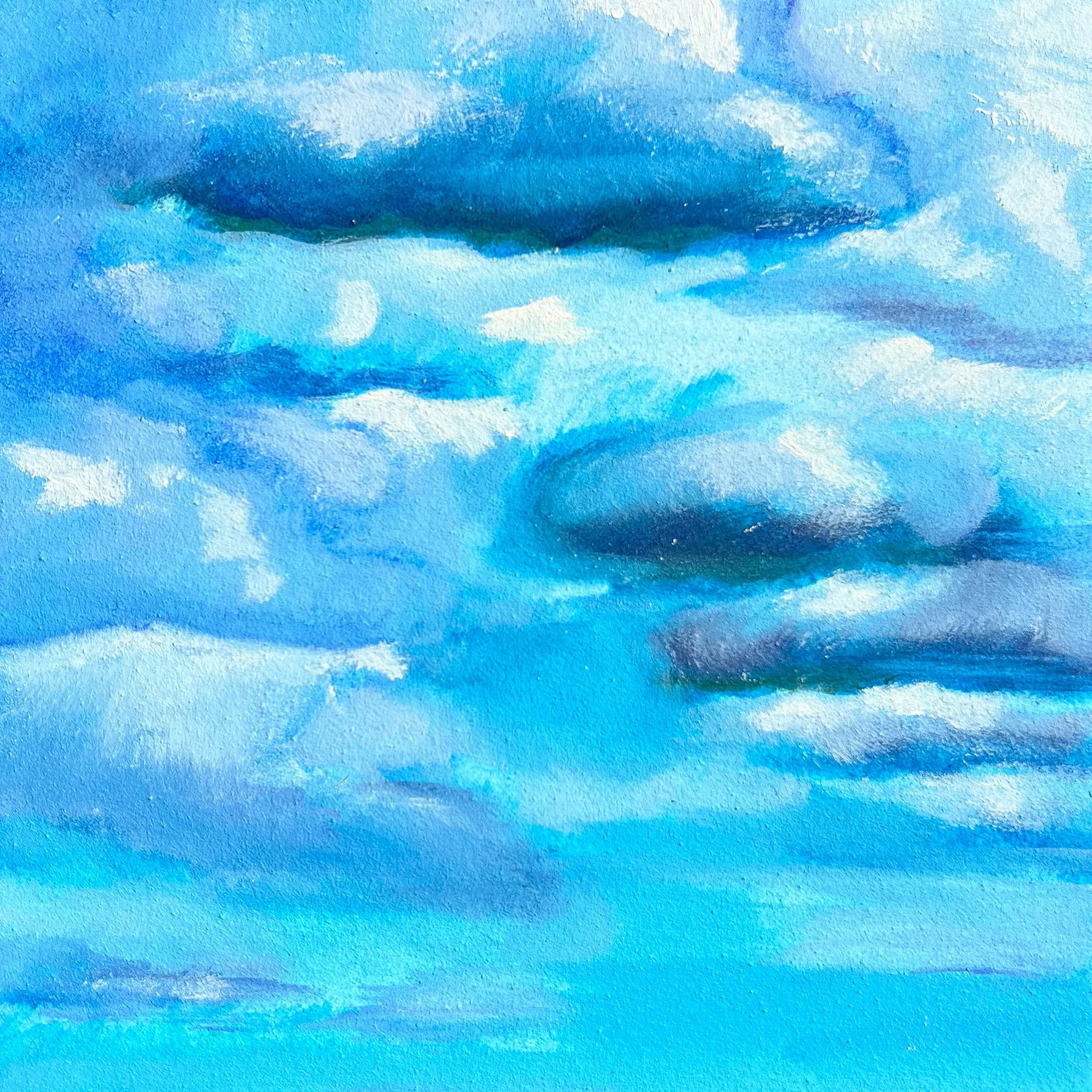 Cloud Study 8 | 2025 | Oil on Panel | 5"x5"