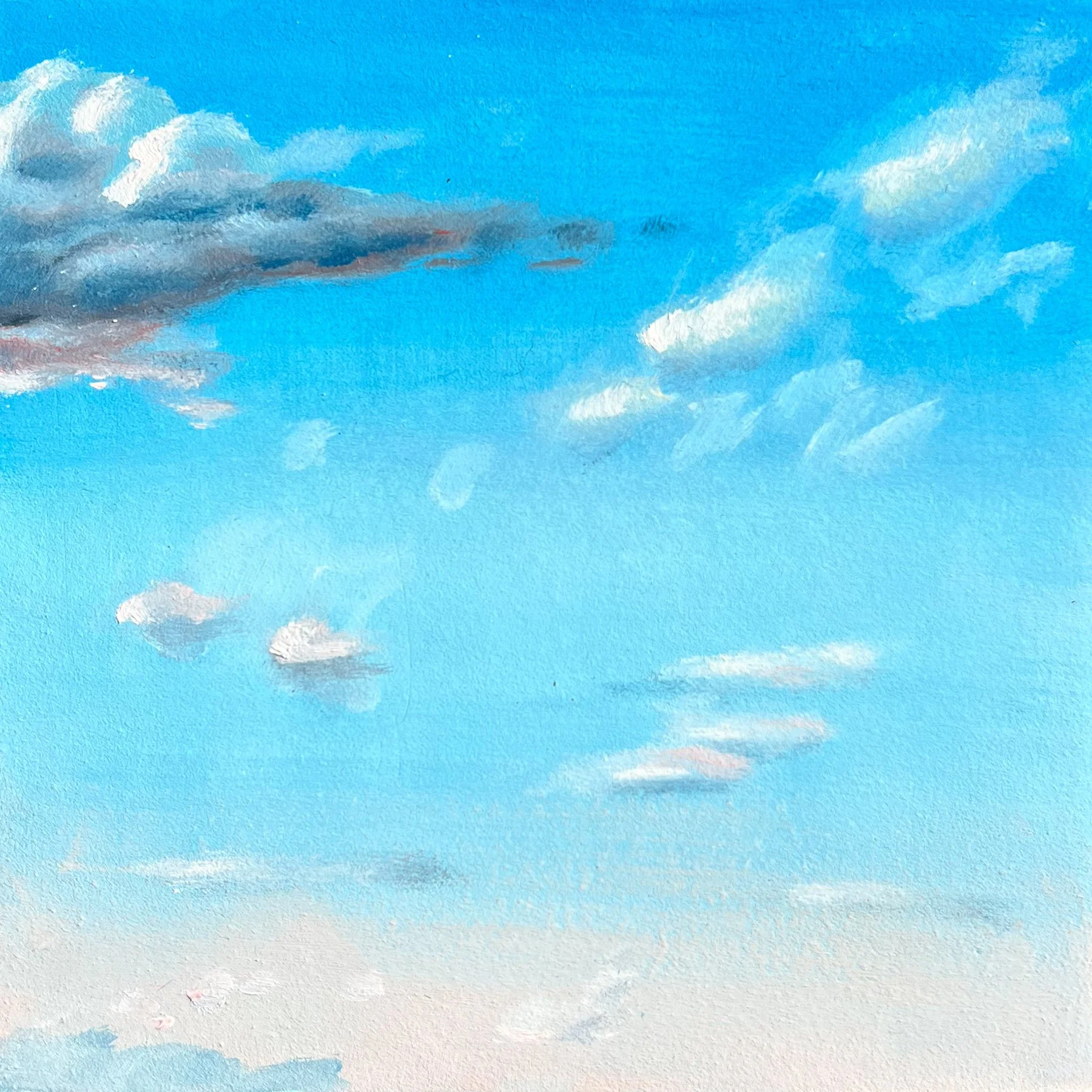 Cloud Study 4 | 2025 | Oil on Panel | 5"x5"